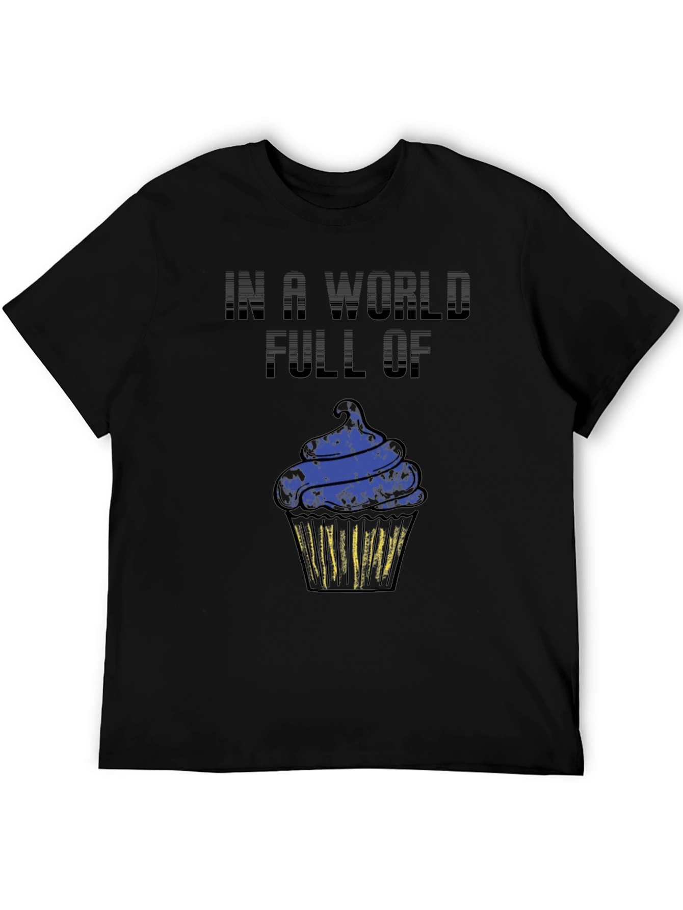 Cupcake Graphic Black T-Shirt