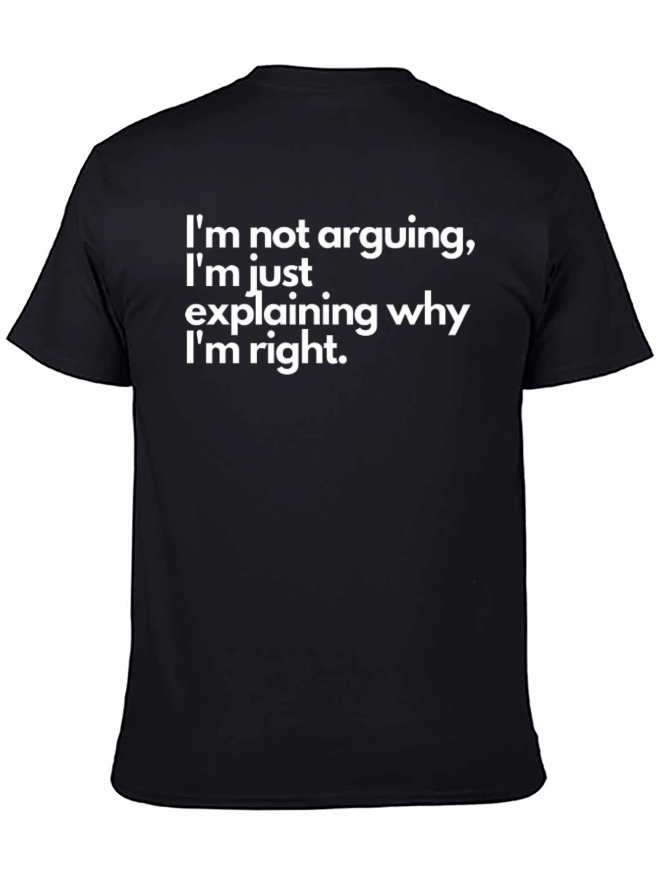 Im Not Arguing T-Shirt Funny Sarcastic Tee