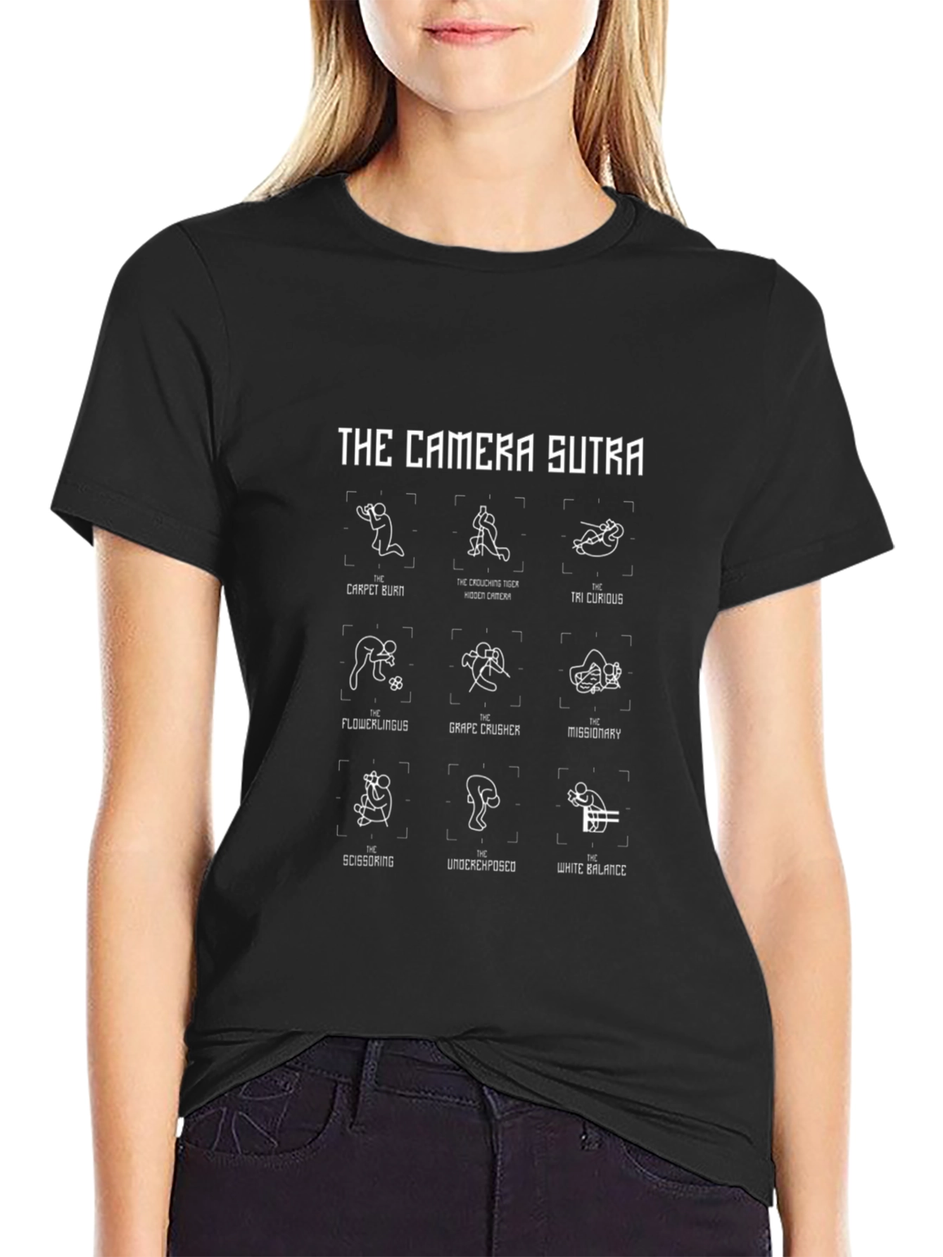 Camera Sutra Graphic T-Shirt - Photography Humor
