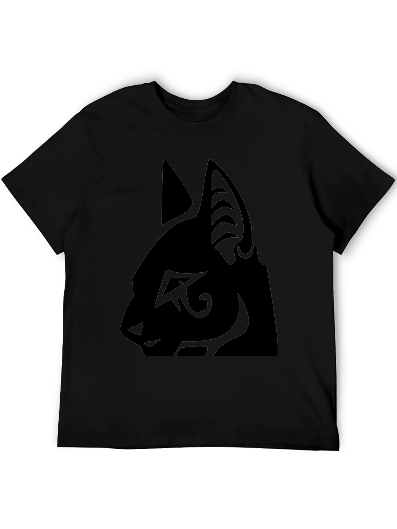 Egyptian Cat T-Shirt - Black Graphic Tee