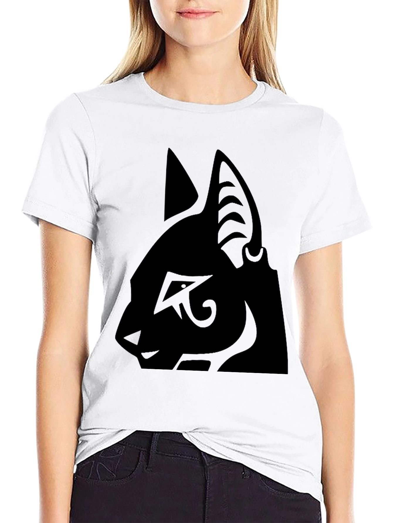 Egyptian Cat T-Shirt - Black Graphic Tee