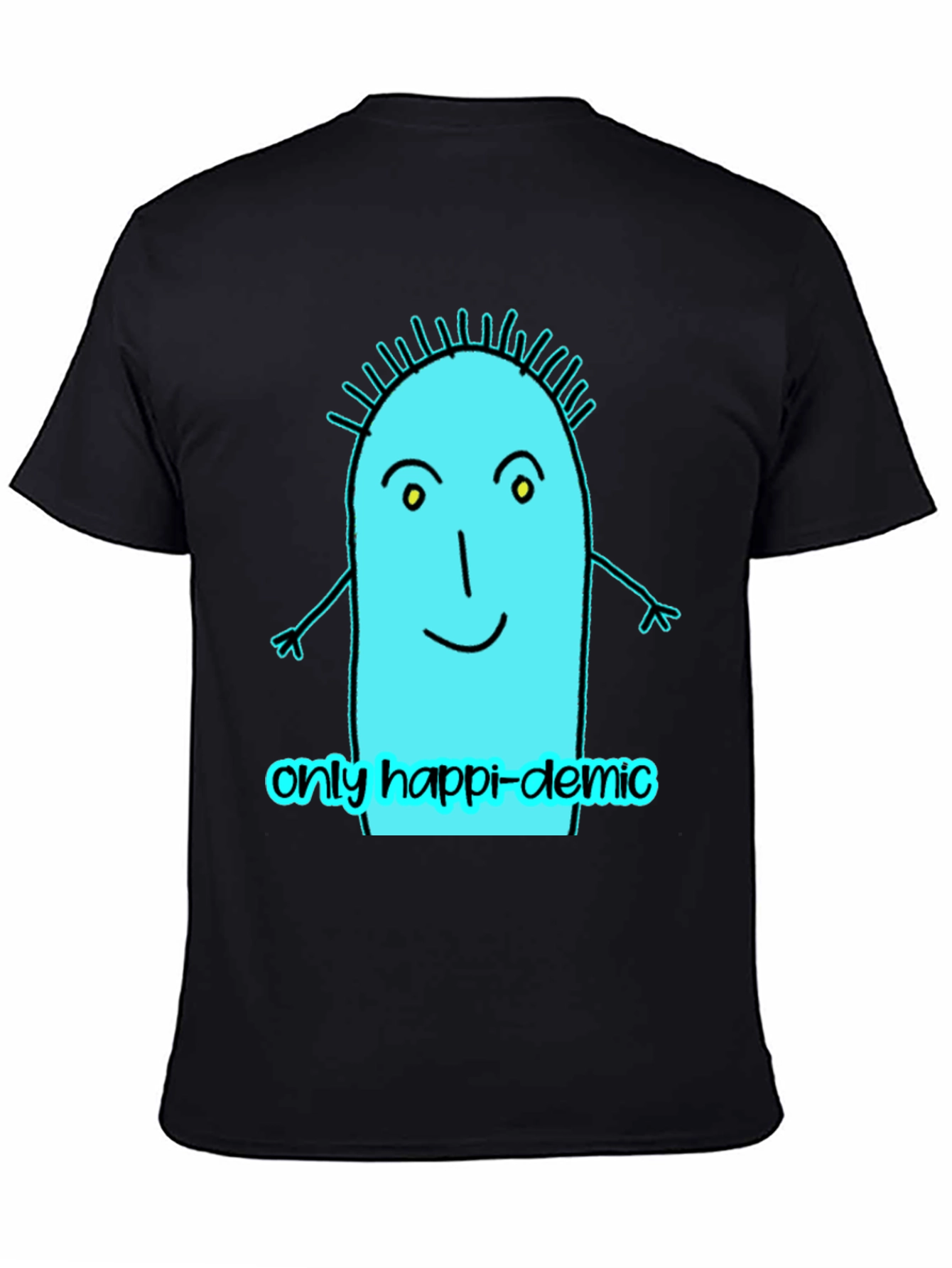 Happy-demic Cartoon Graphic T-Shirt