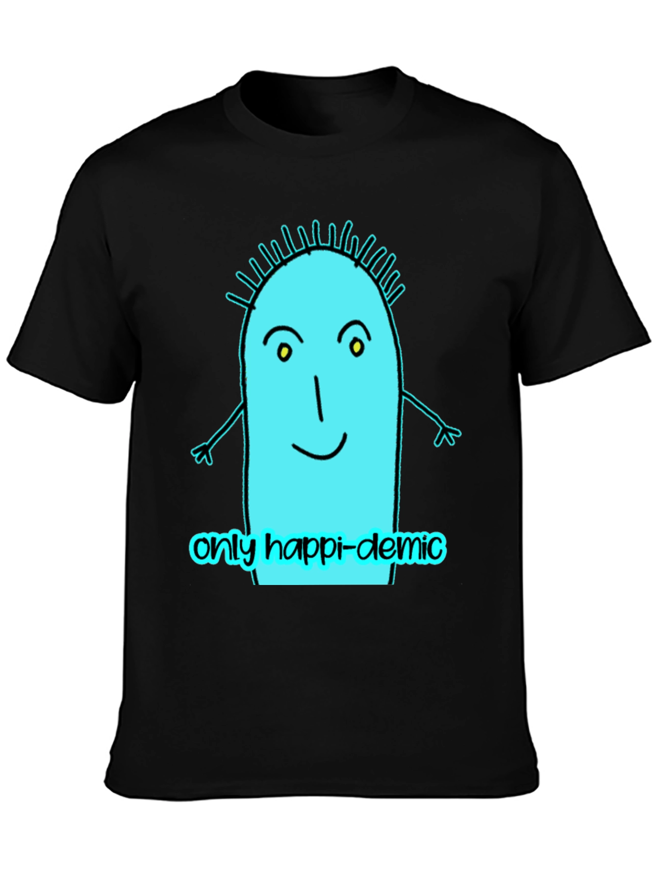 Happy-demic Cartoon Graphic T-Shirt