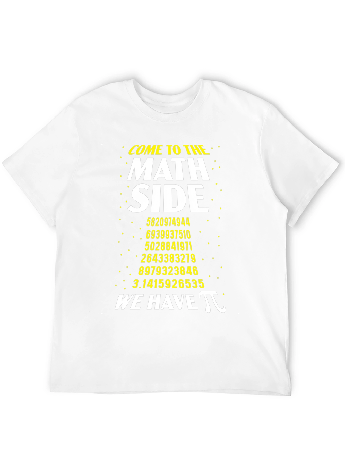Math Side Pi Number T-Shirt Geeky Graphic Tee