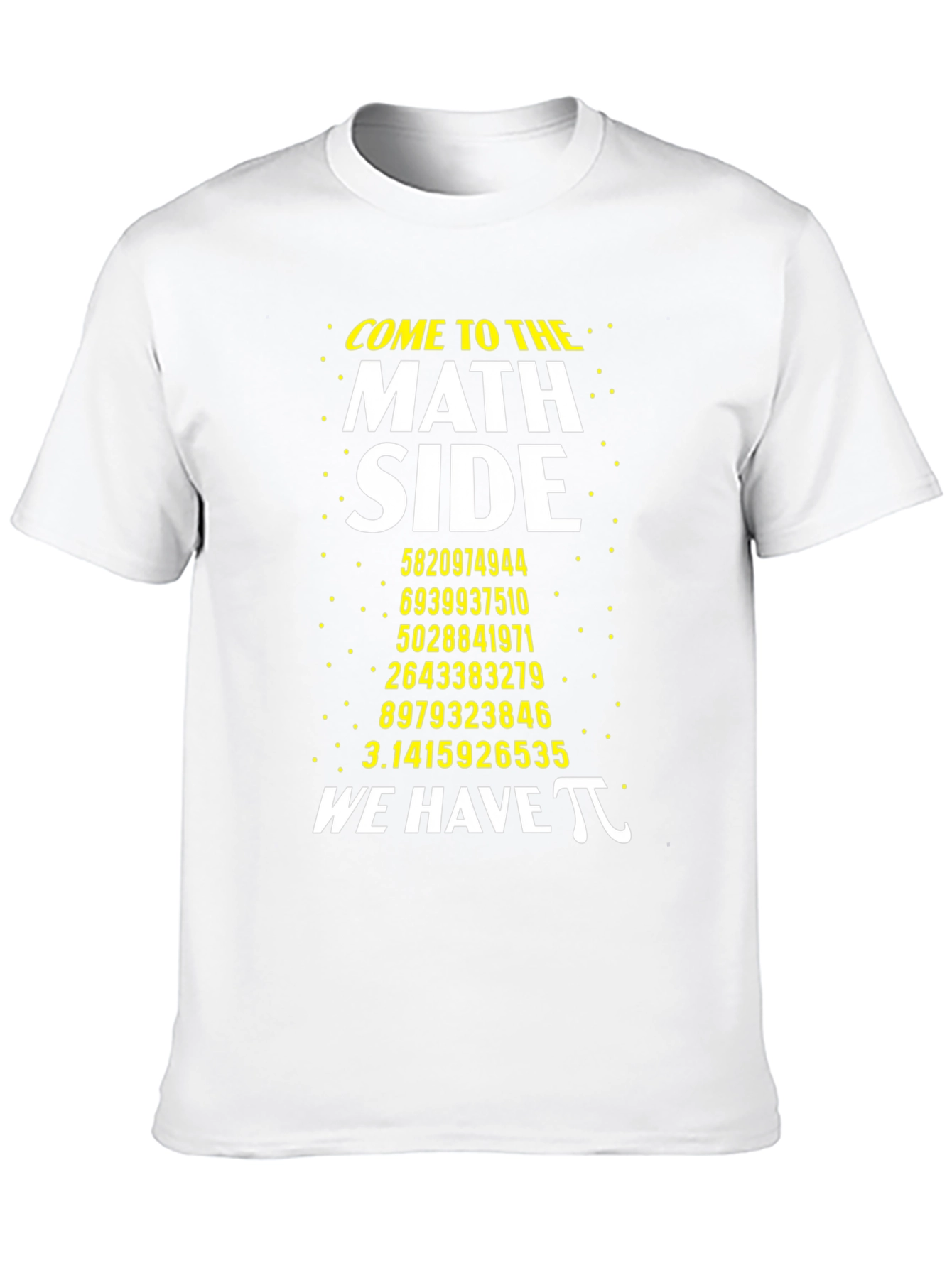 Math Side Pi Number T-Shirt Geeky Graphic Tee
