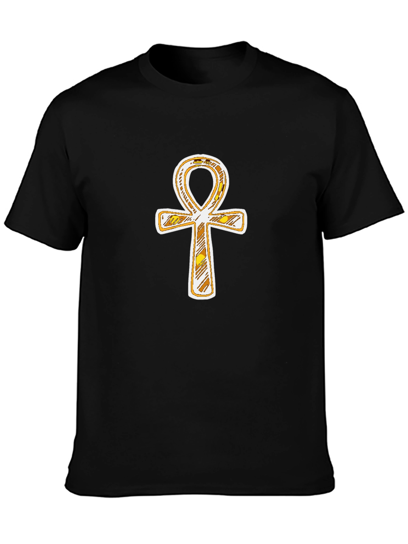 Ankh Symbol Graphic Tee - Egyptian Cross T-Shirt