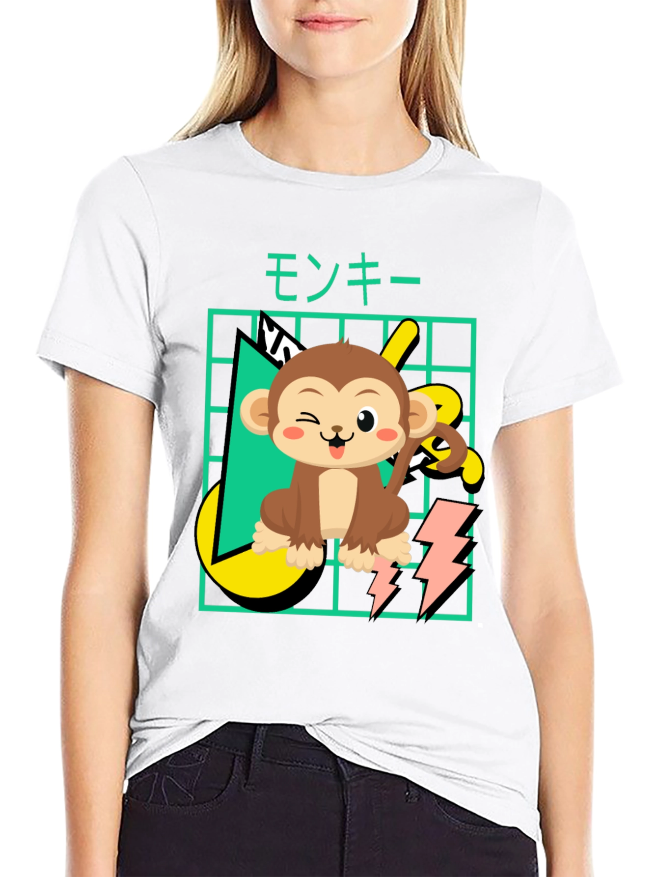 Cartoon Monkey Graphic Tee