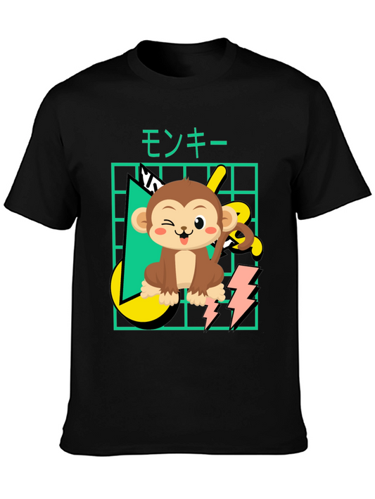 Cartoon Monkey Graphic Tee