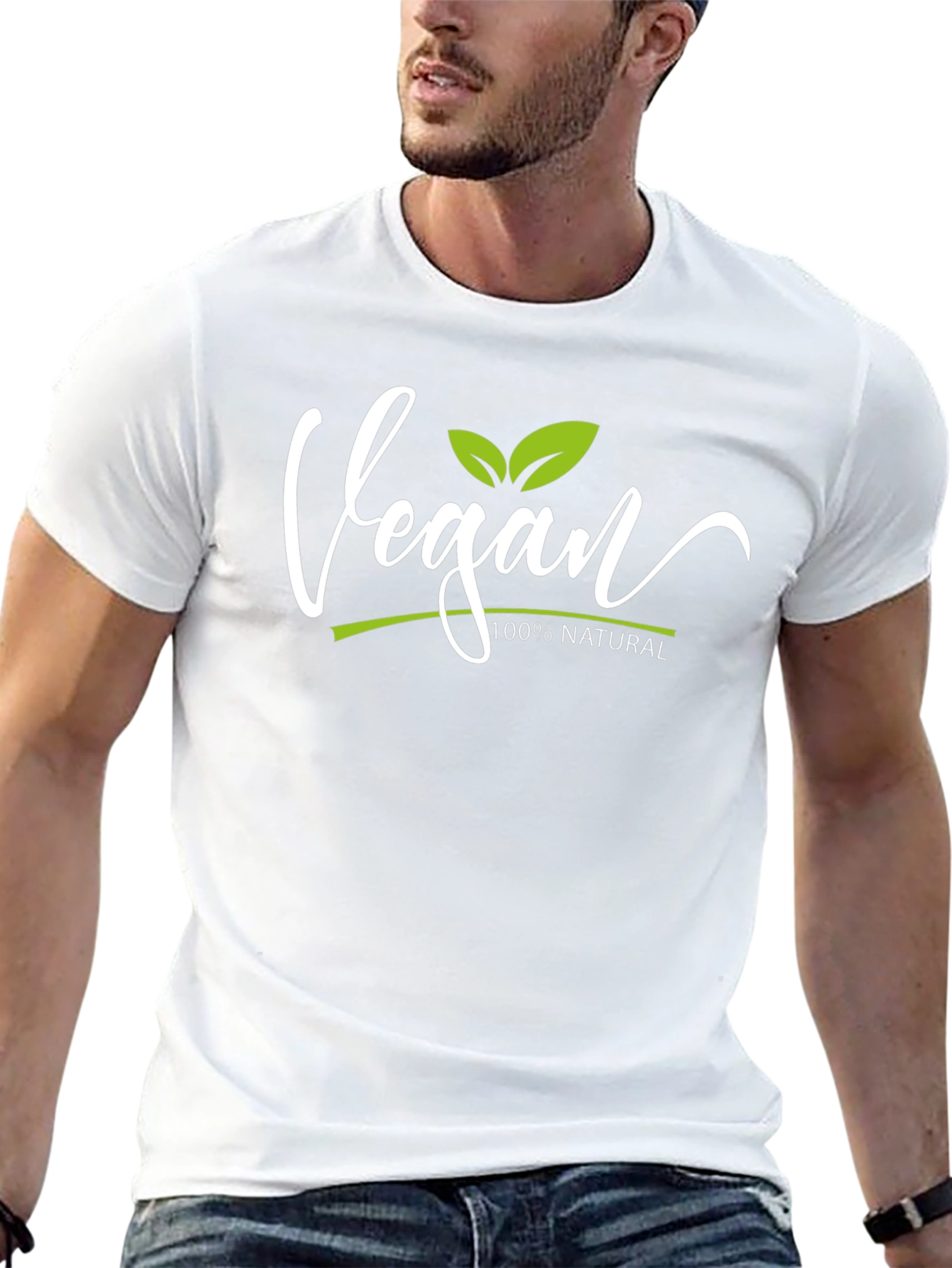 Vegan 100% Natural Graphic Tee