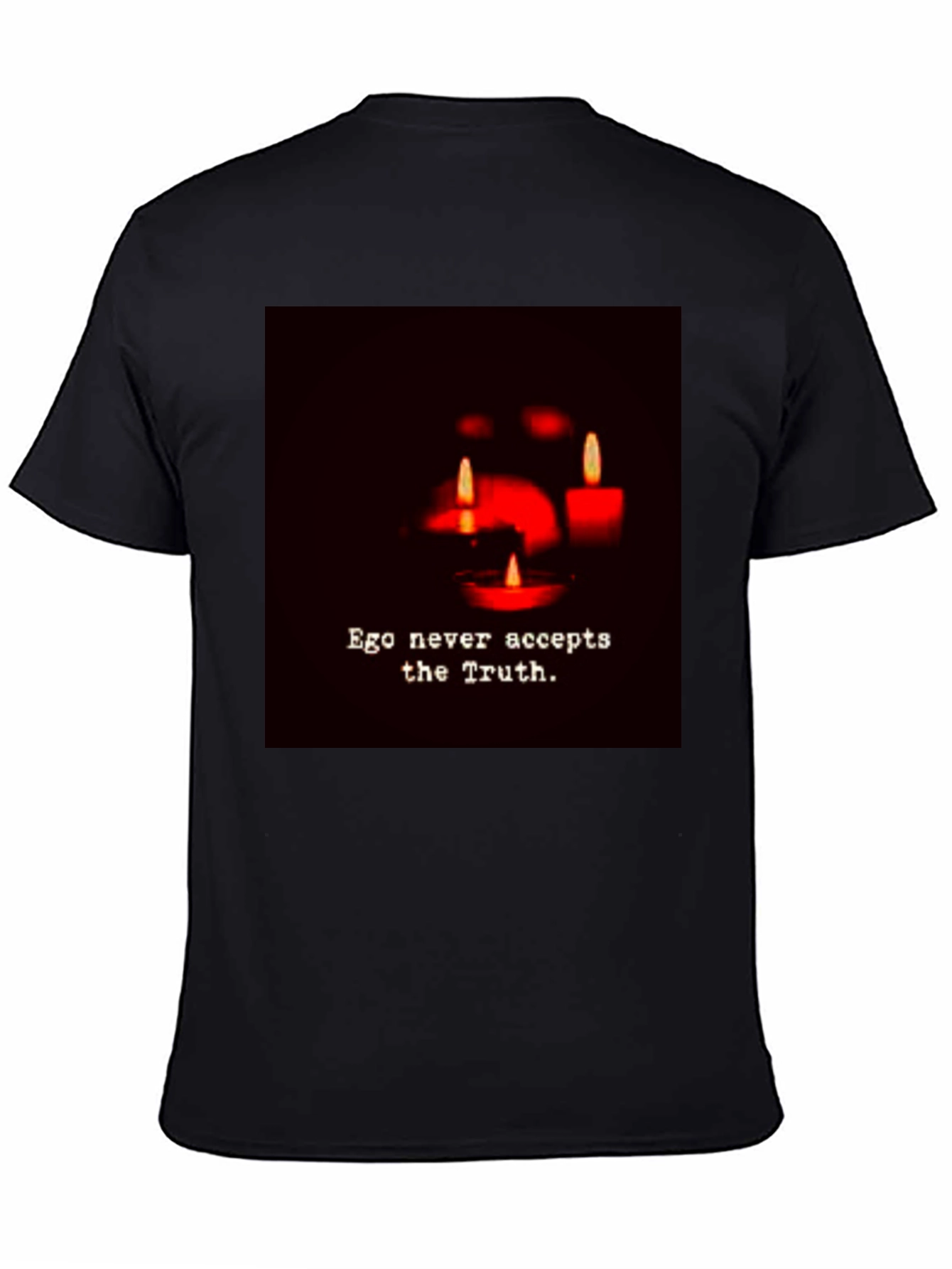 Ego Never Accepts the Truth Graphic Tee - Black