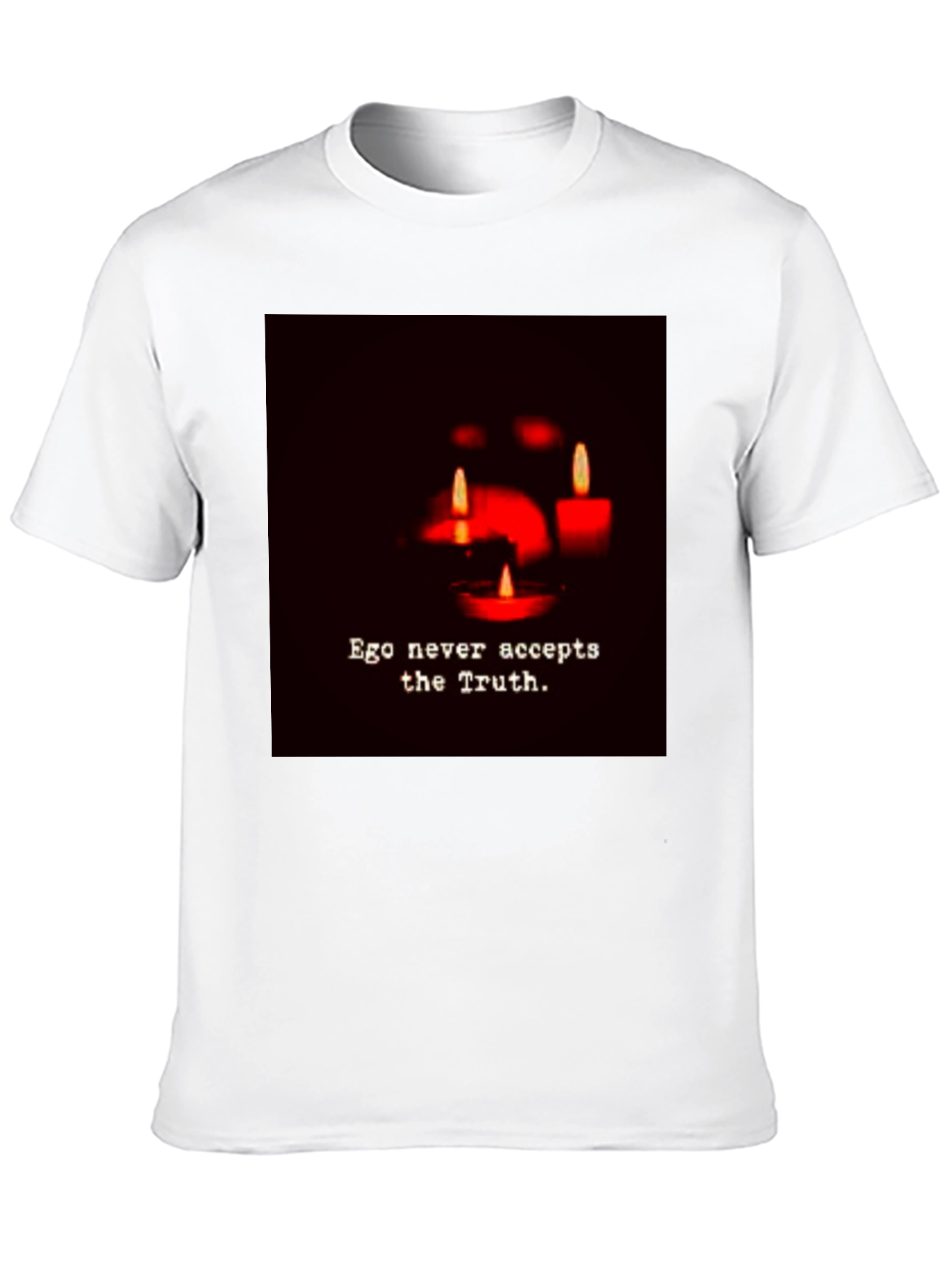 Ego Never Accepts the Truth Graphic Tee - Black