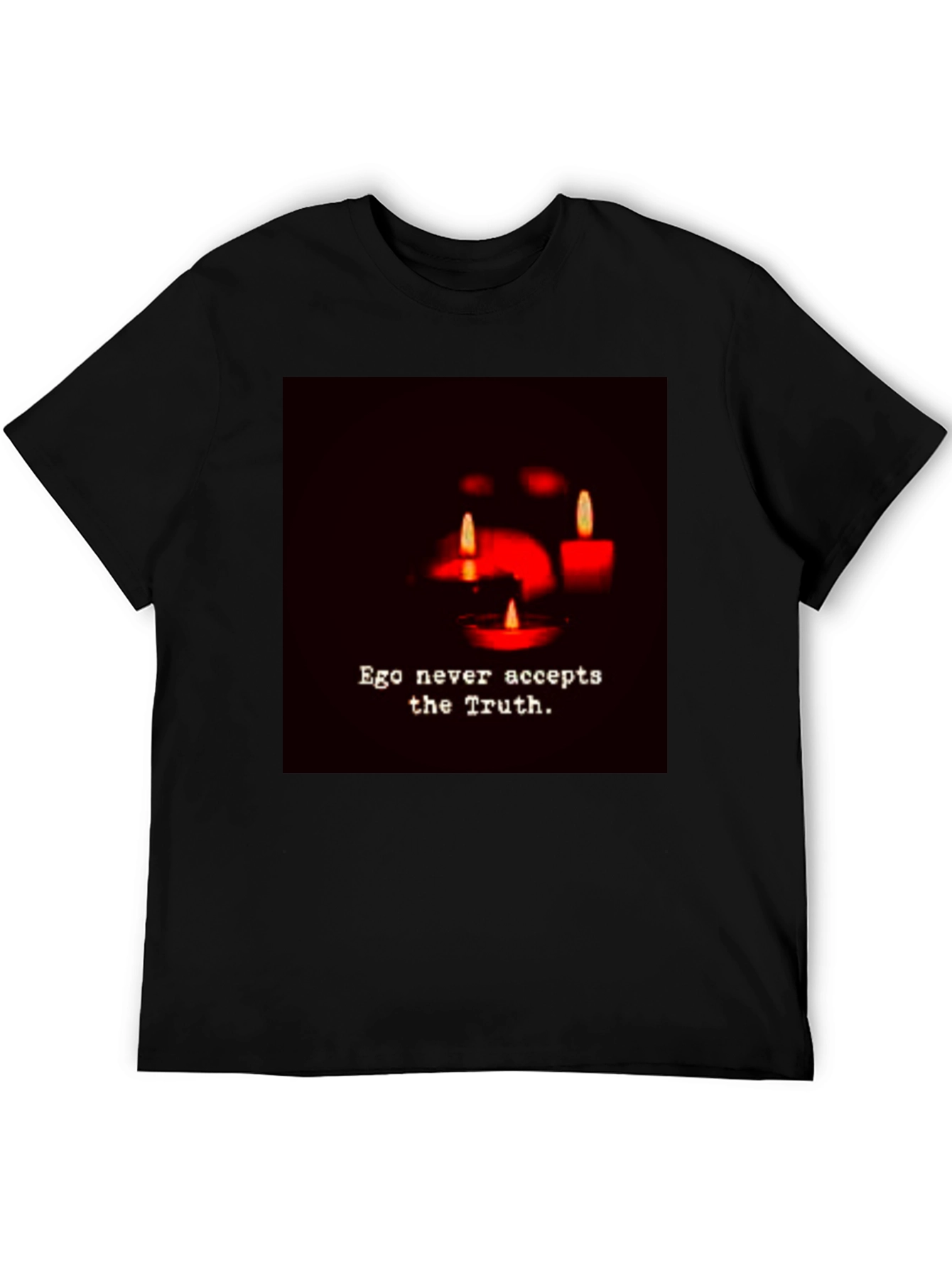 Ego Never Accepts the Truth Graphic Tee - Black