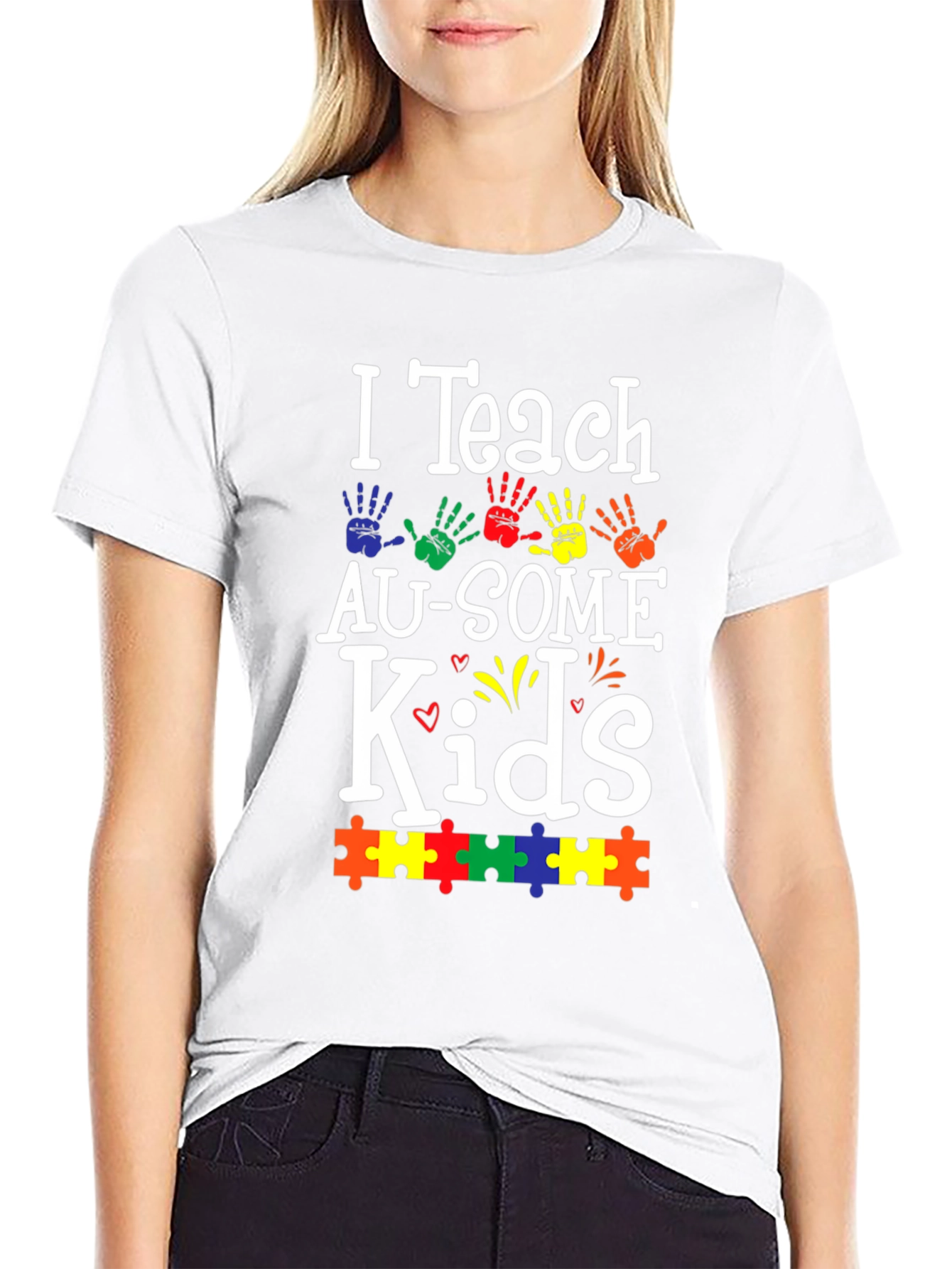 I Teach AU-SOME Kids T-Shirt Autism Awareness