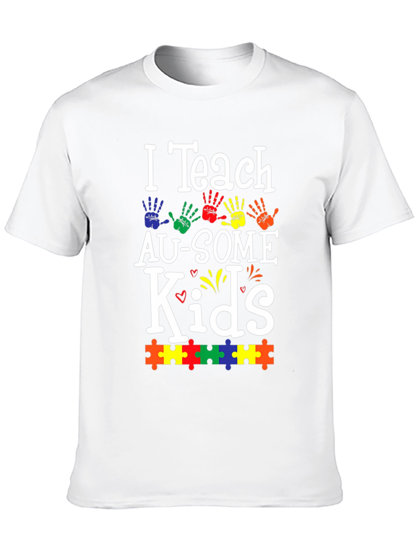 I Teach AU-SOME Kids T-Shirt Autism Awareness