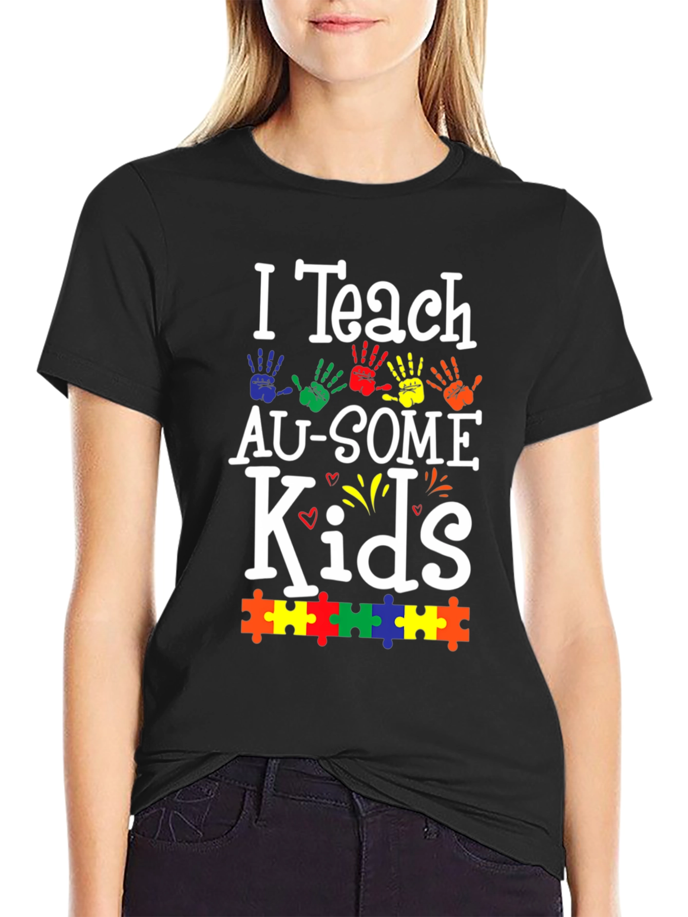 I Teach AU-SOME Kids T-Shirt Autism Awareness