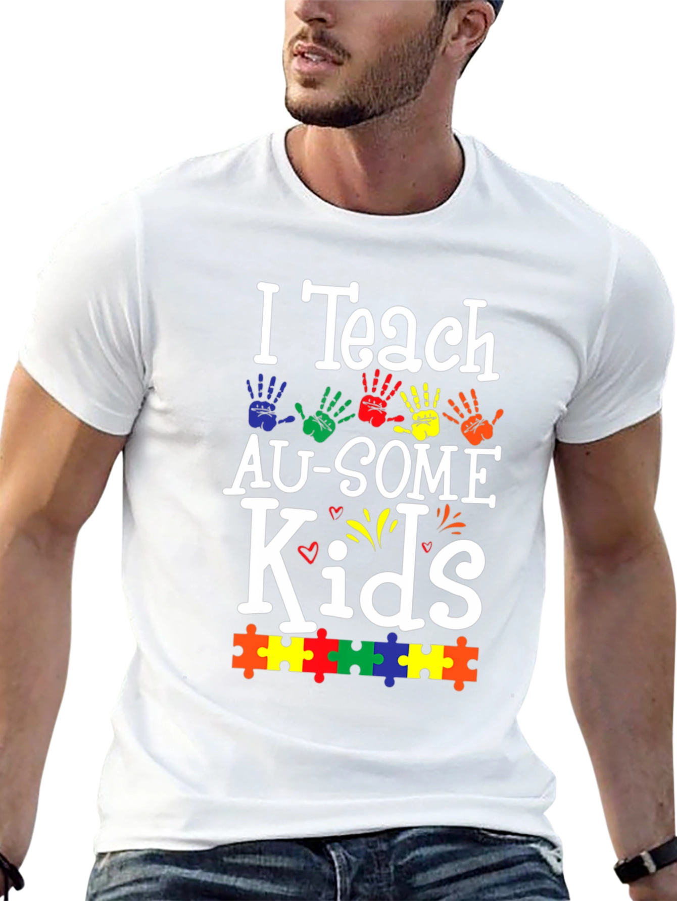 I Teach AU-SOME Kids T-Shirt Autism Awareness