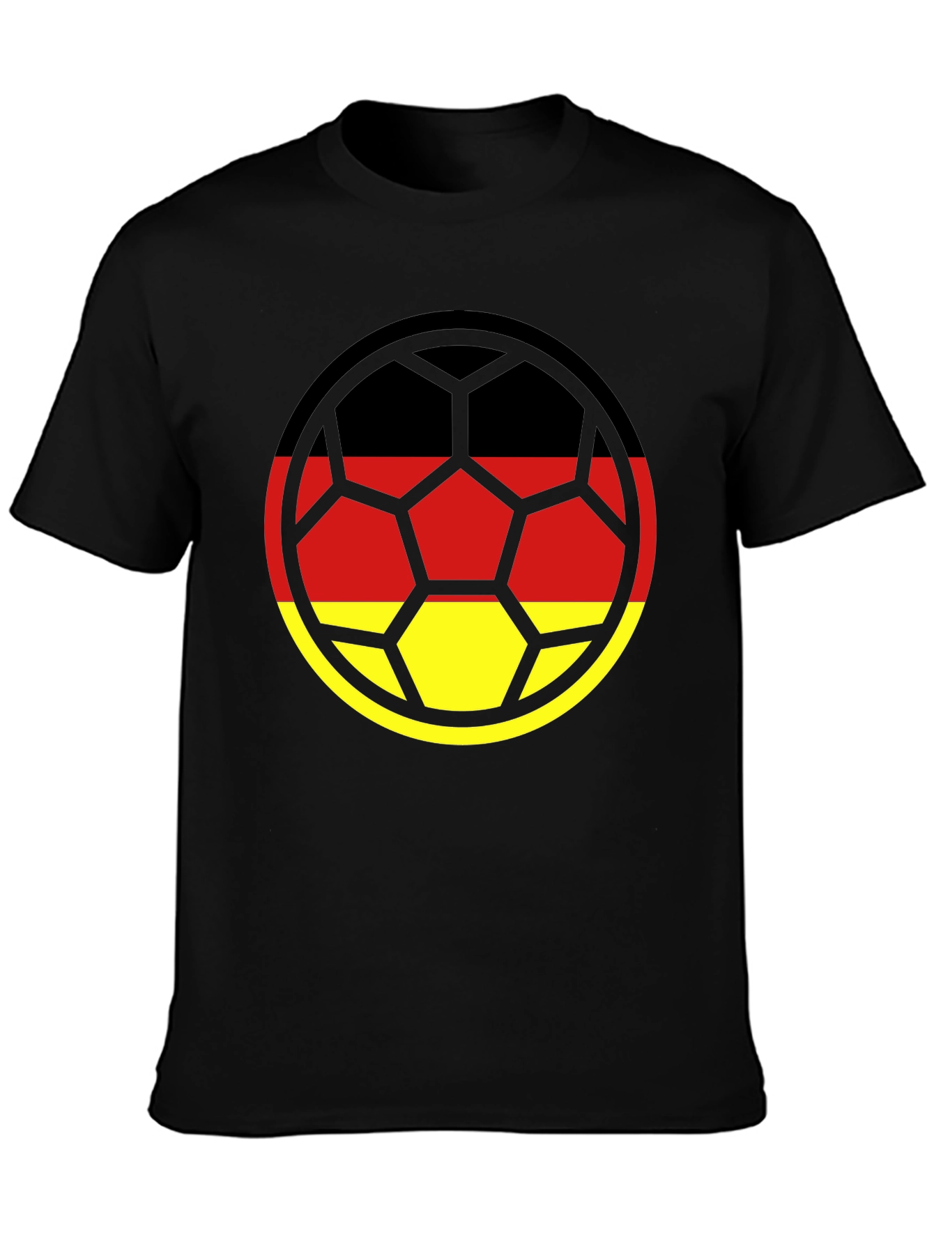Germany Flag Football T-Shirt - Black