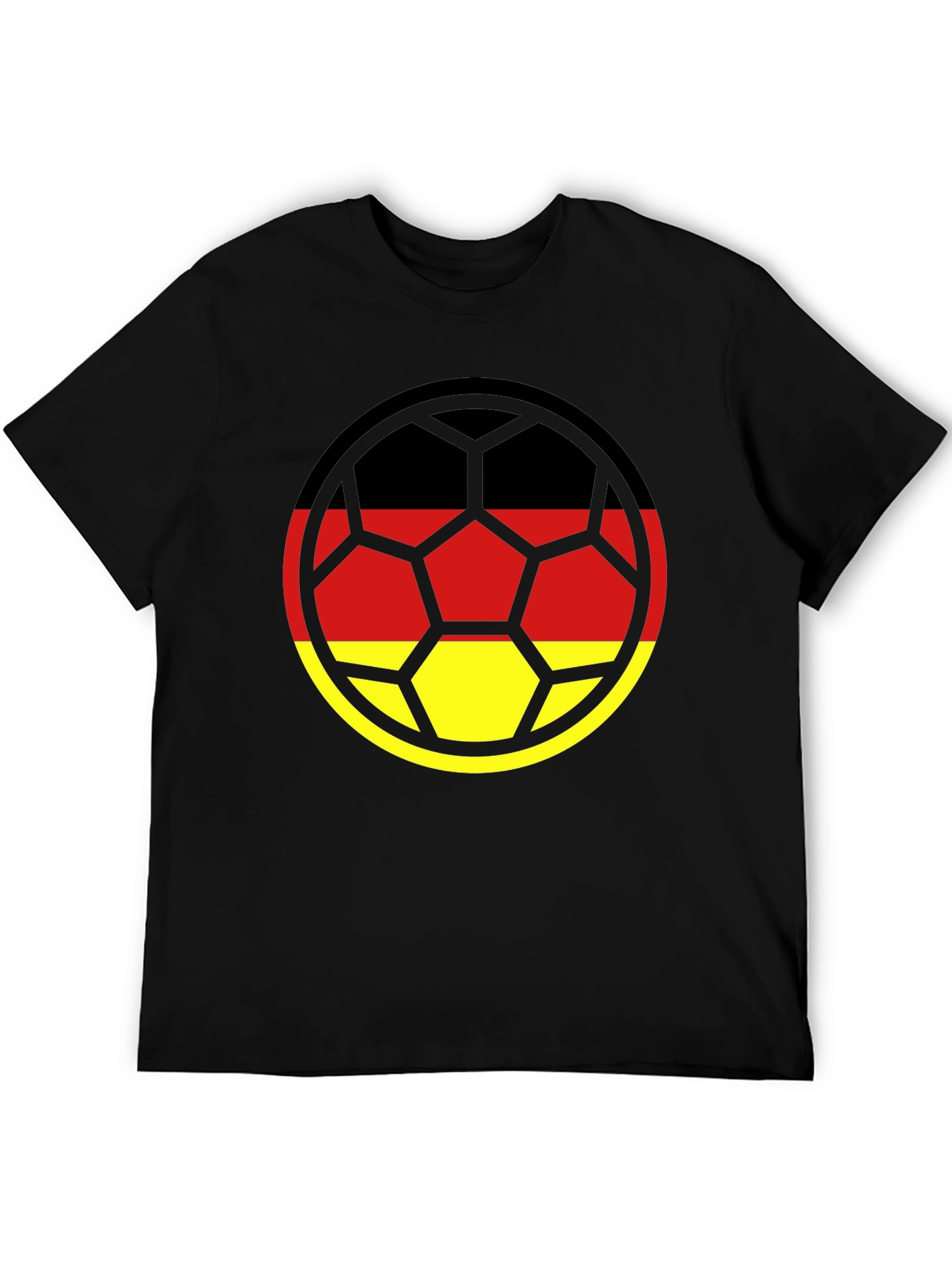 Germany Flag Football T-Shirt - Black
