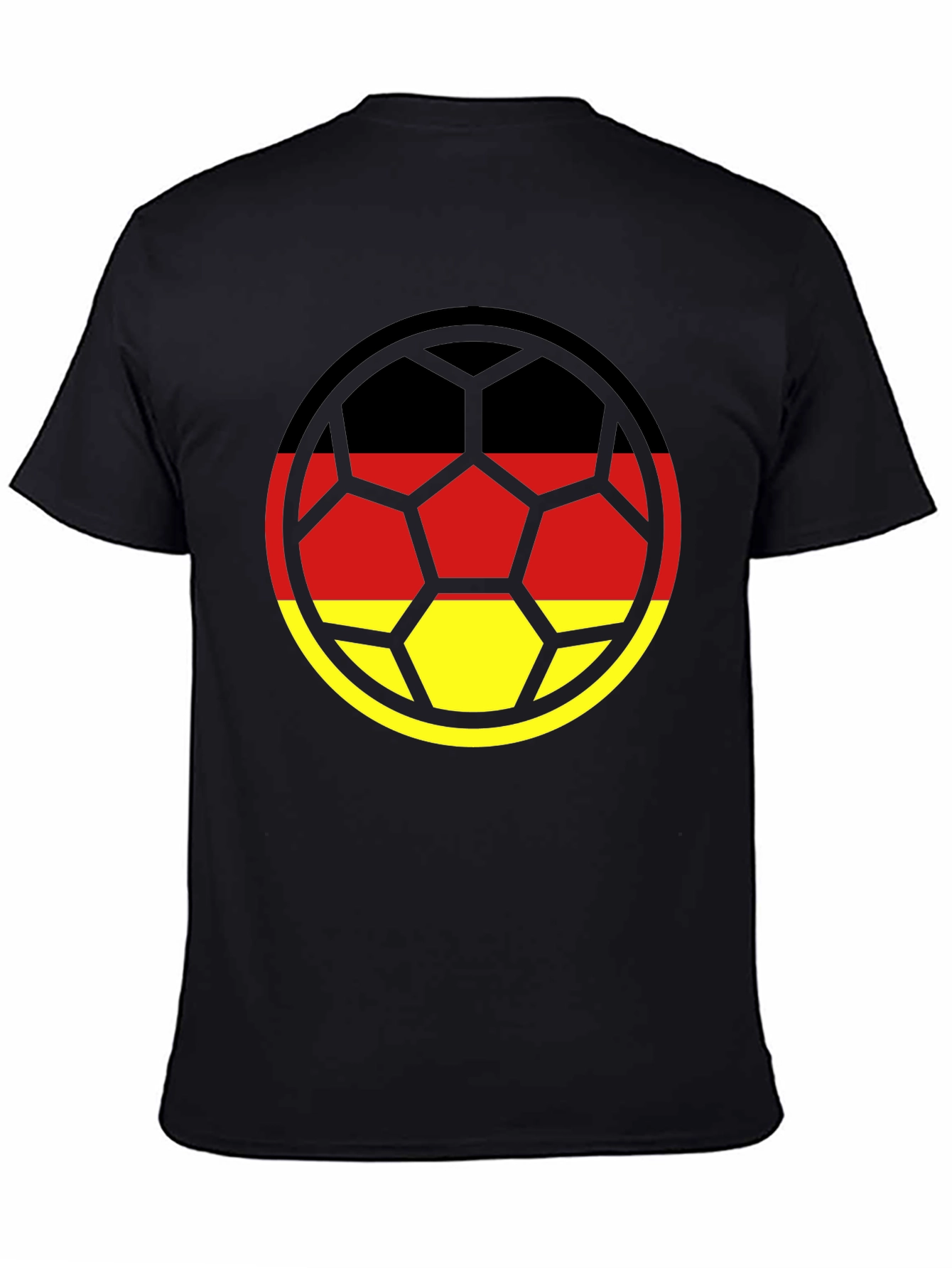 Germany Flag Football T-Shirt - Black