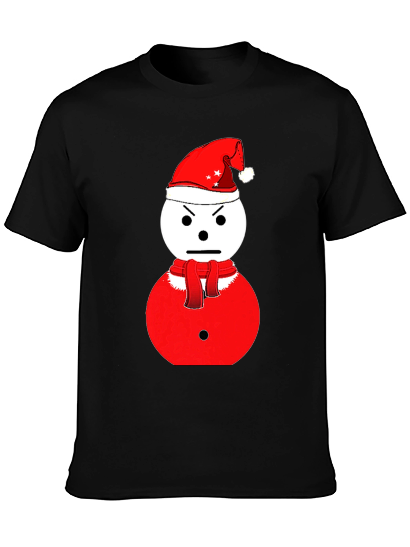 Grumpy Snowman Christmas T-Shirt - Holiday Humor