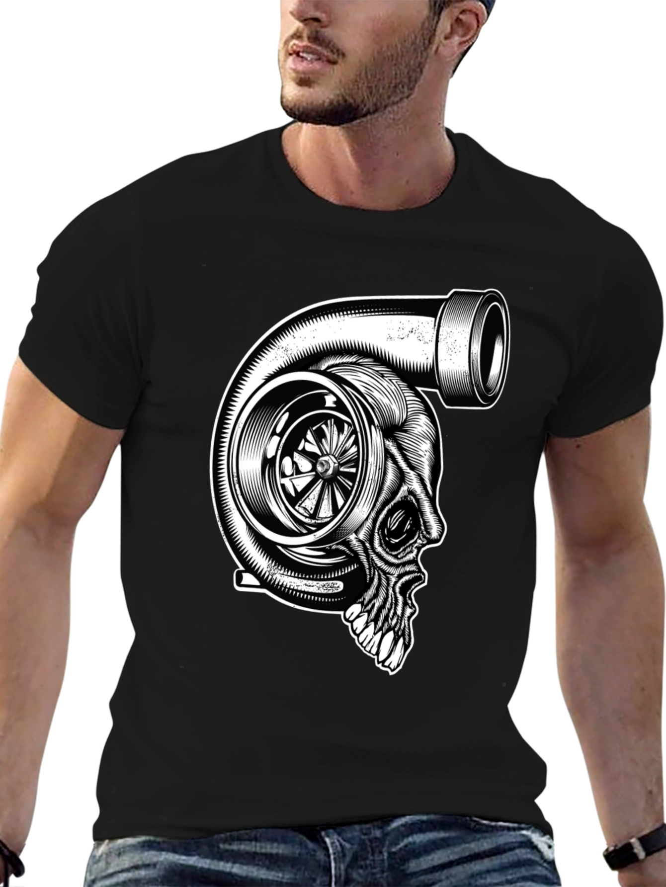 Turbo Skull Graphic Tee - Automotive Humor