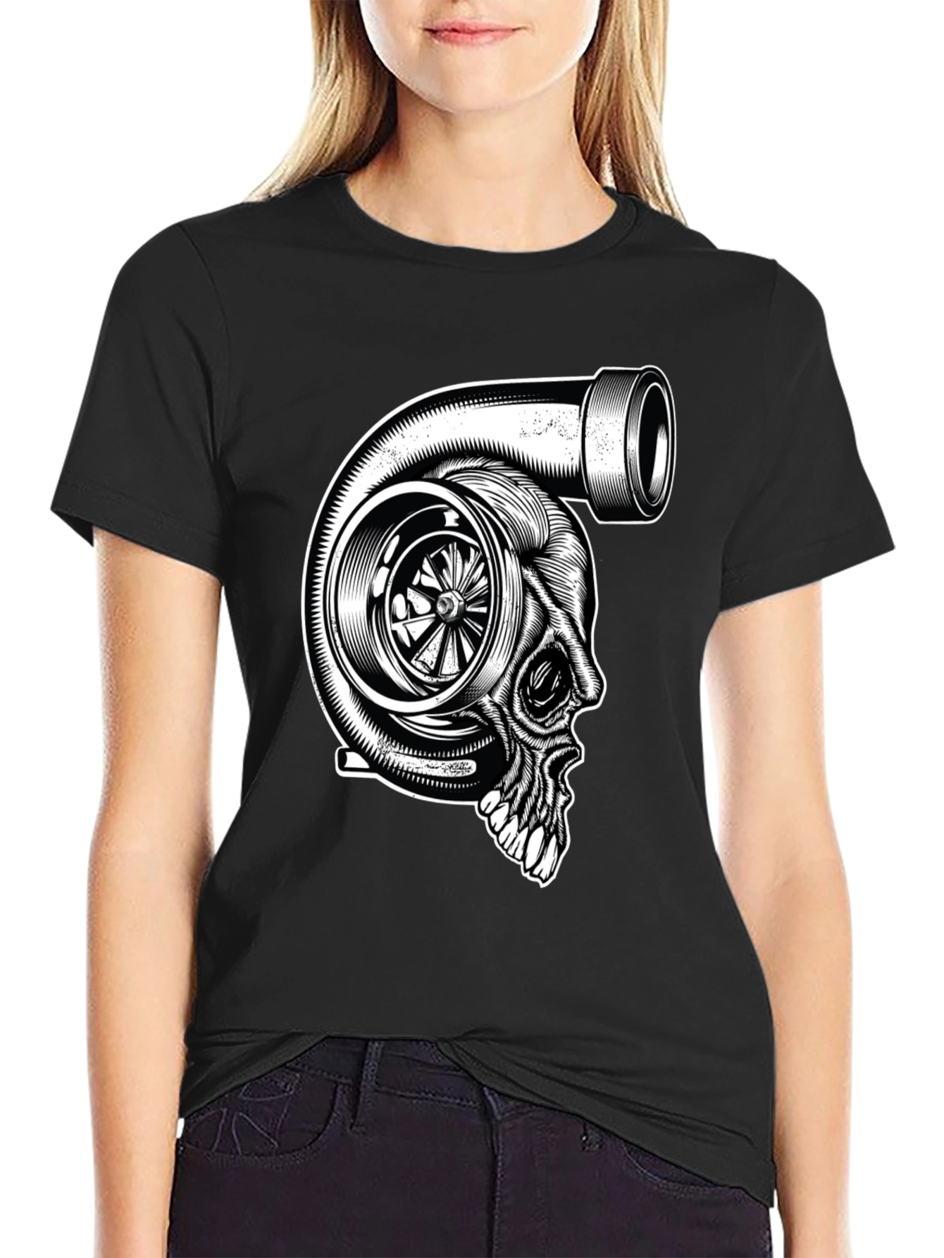 Turbo Skull Graphic Tee - Automotive Humor
