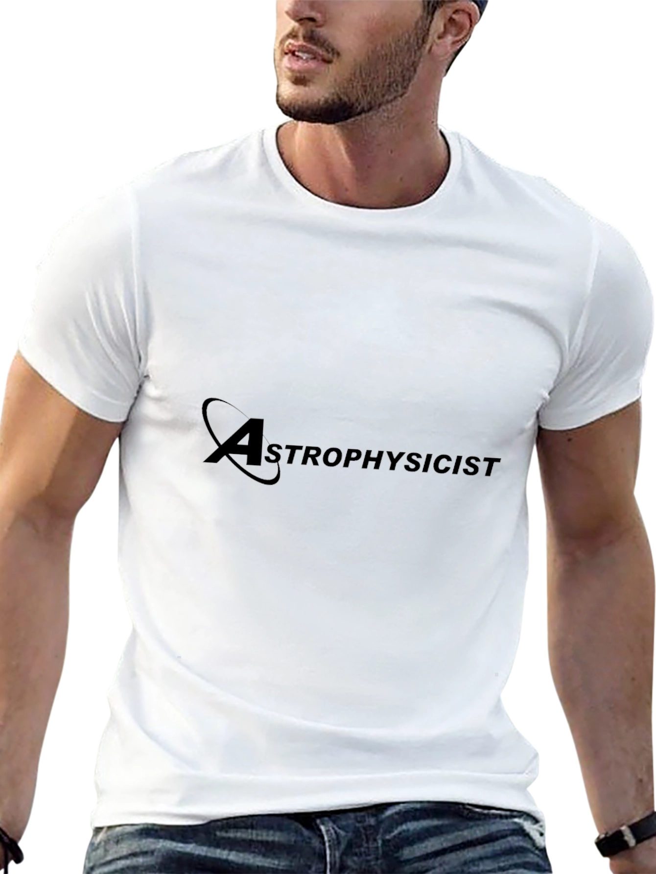 Astrophysicist Black Graphic T-Shirt - Science Apparel