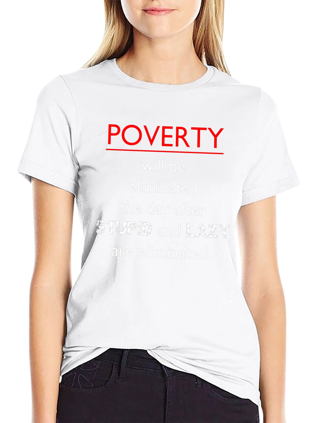Poverty Elimination T-Shirt - Black