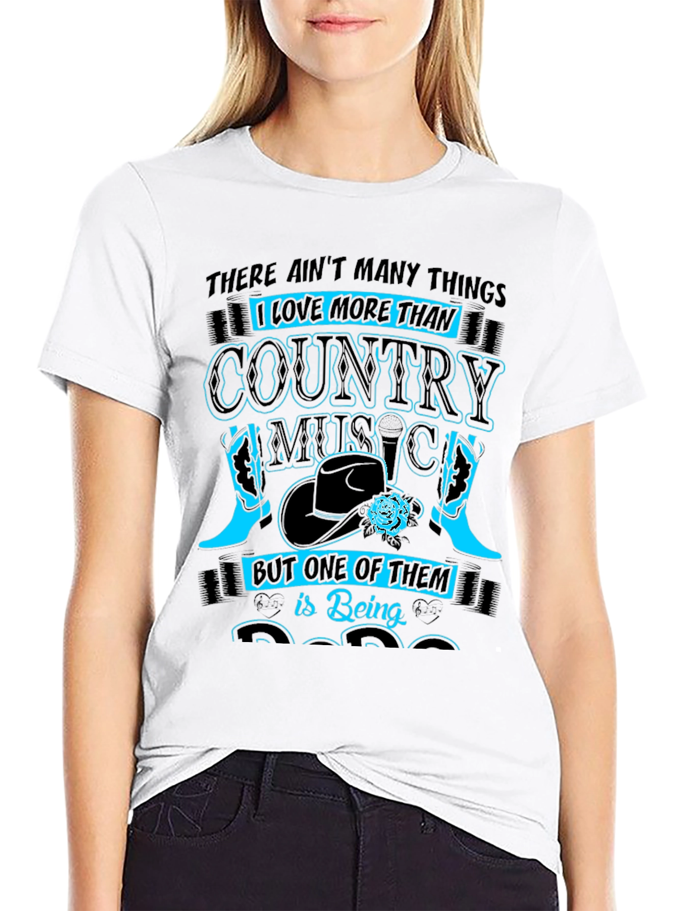 Country Music Fan T-Shirt - Black