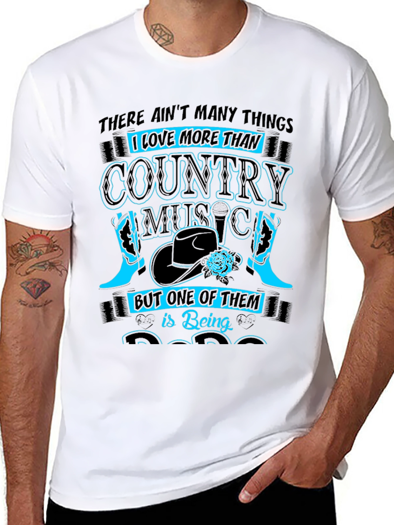 Country Music Fan T-Shirt - Black