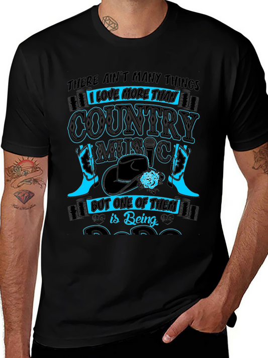 Country Music Fan T-Shirt - Black