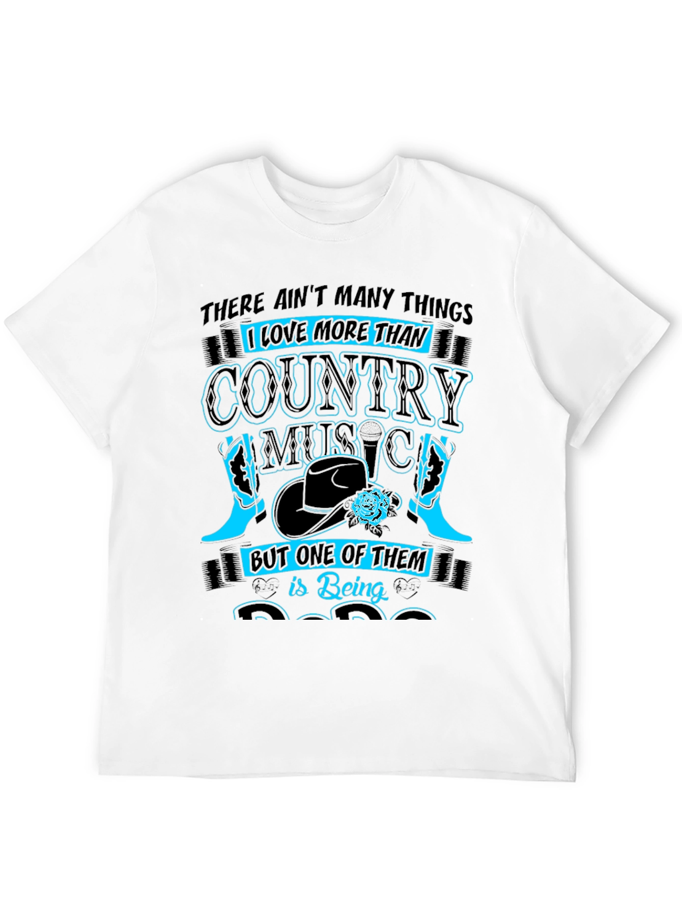 Country Music Fan T-Shirt - Black