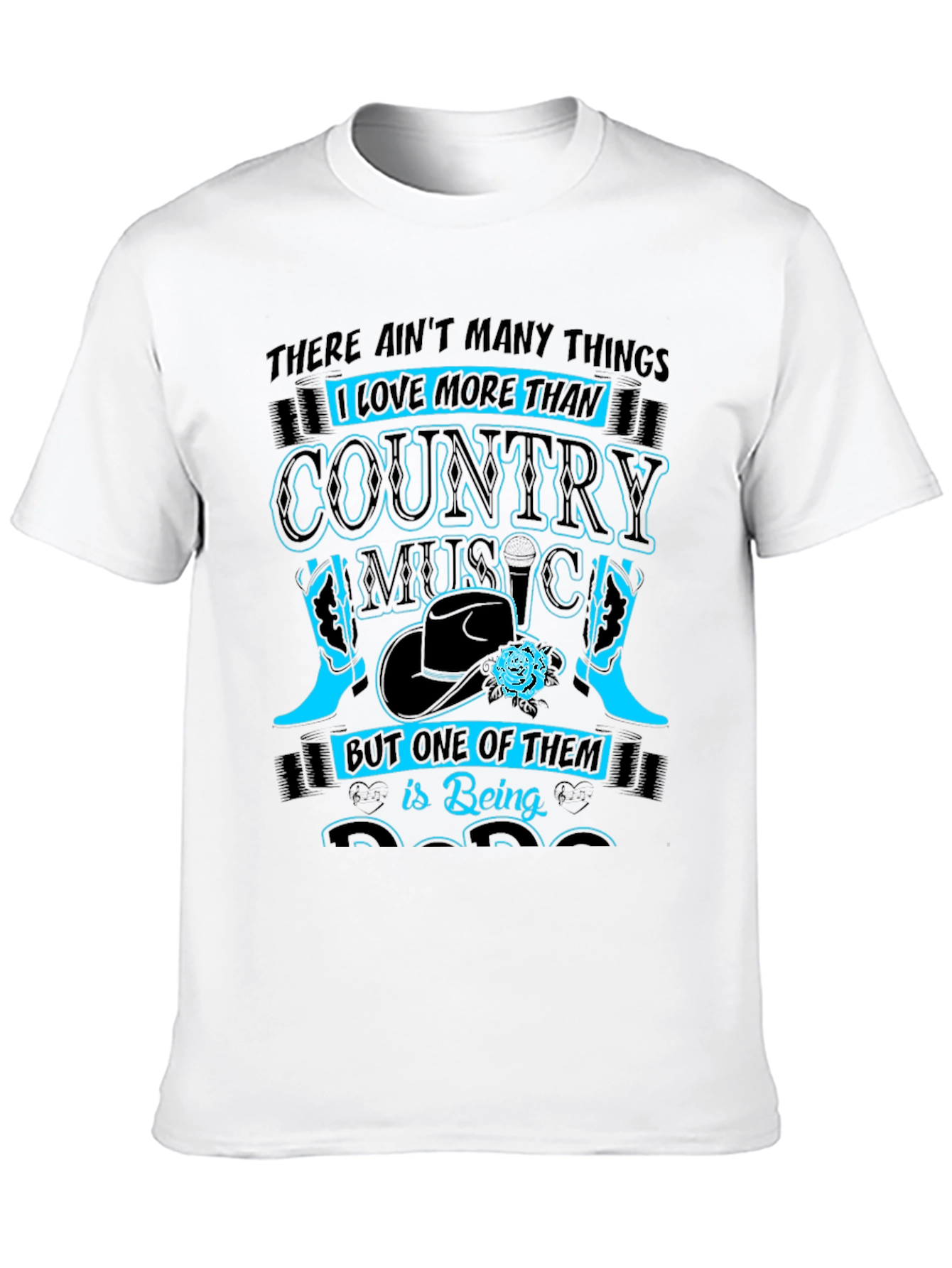 Country Music Fan T-Shirt - Black
