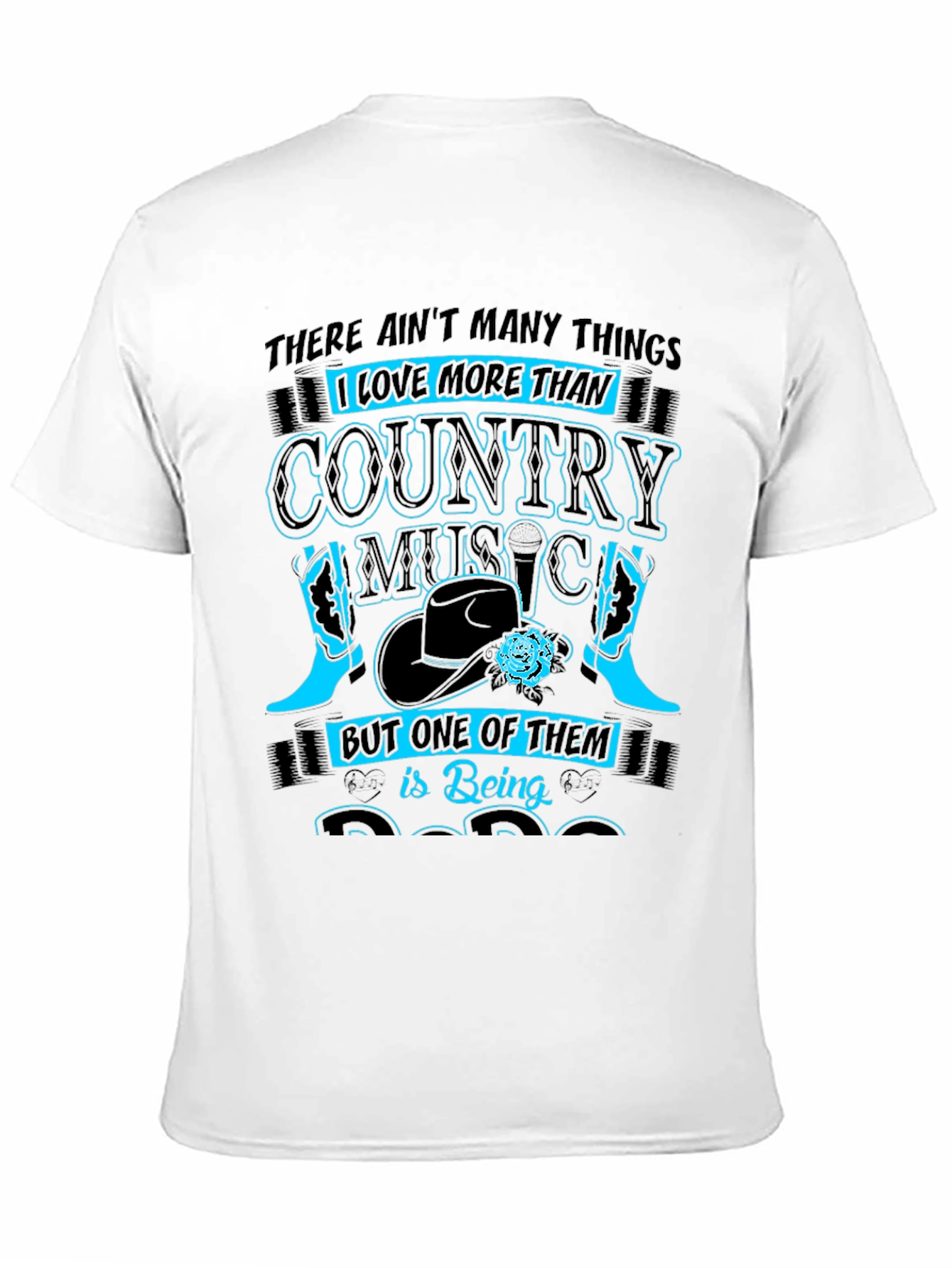 Country Music Fan T-Shirt - Black