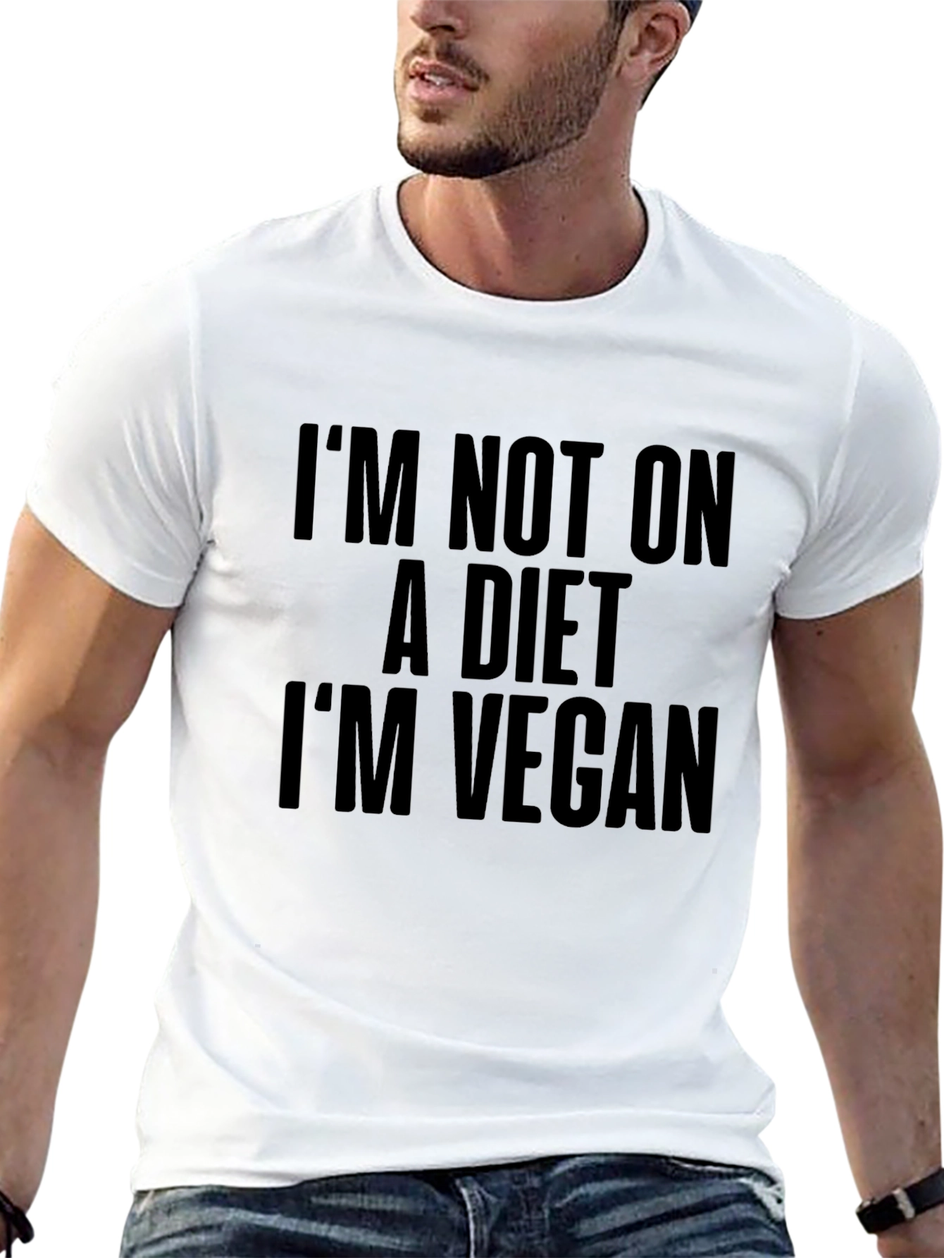 Vegan Statement T-Shirt - Im Not on a Diet!