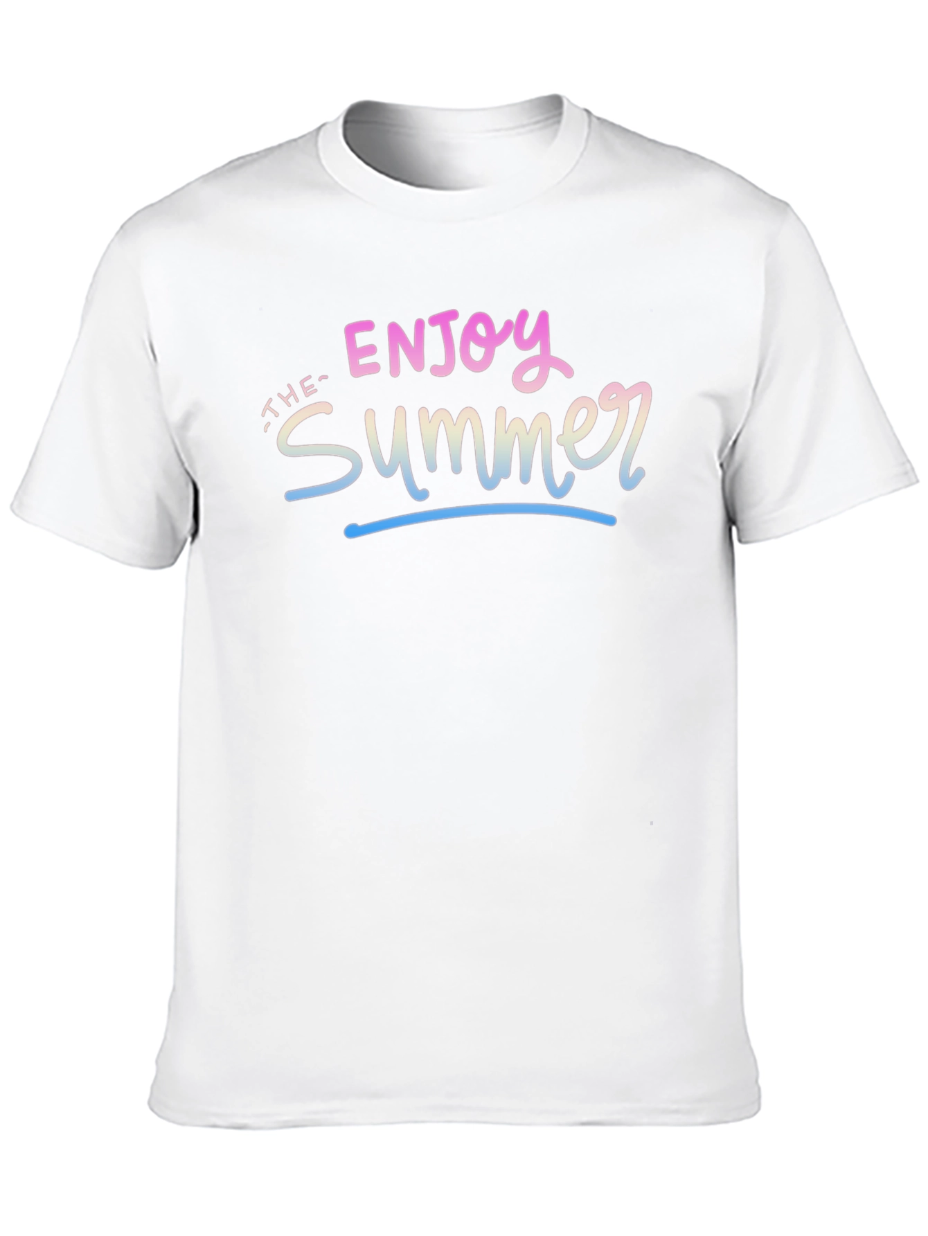 Enjoy the Summer Graphic Tee - Black Casual T-Shirt