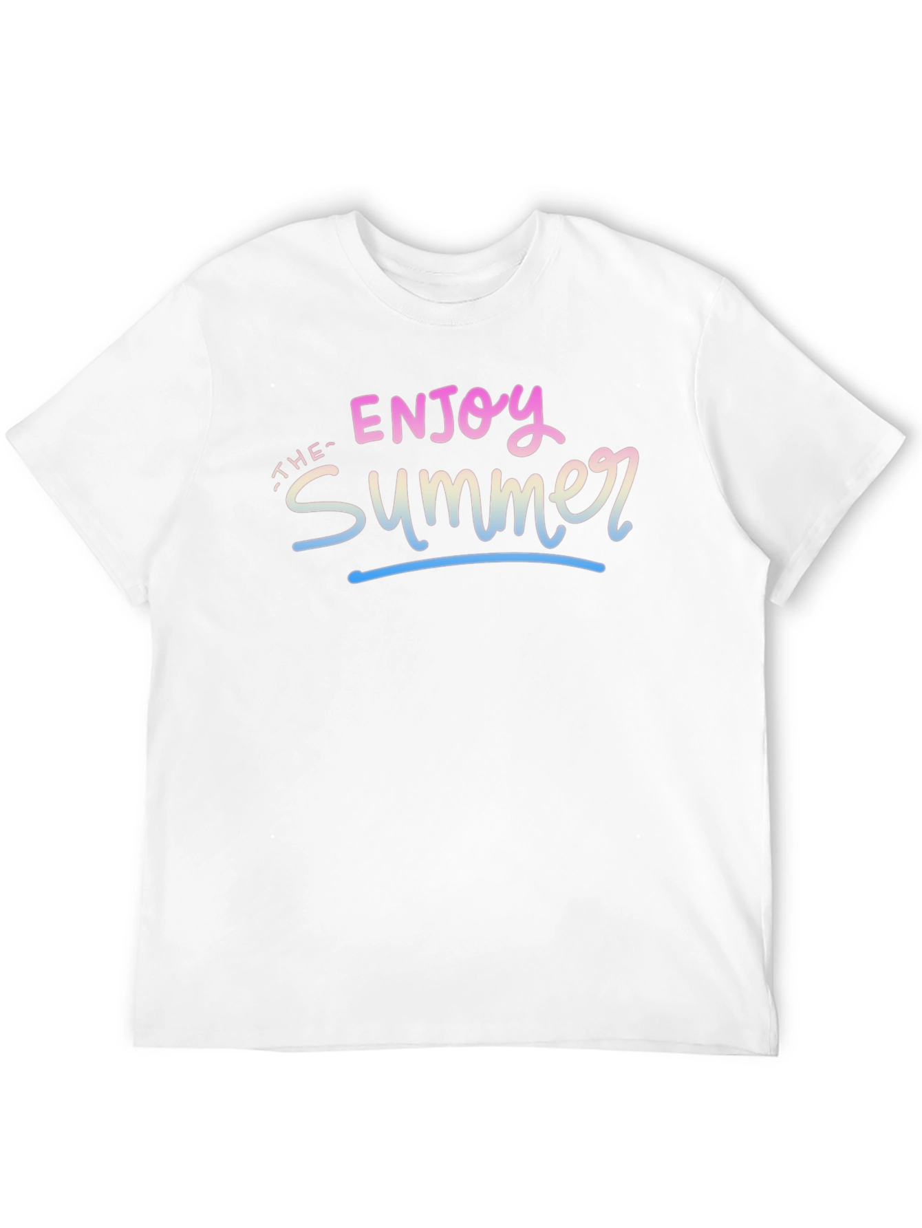 Enjoy the Summer Graphic Tee - Black Casual T-Shirt