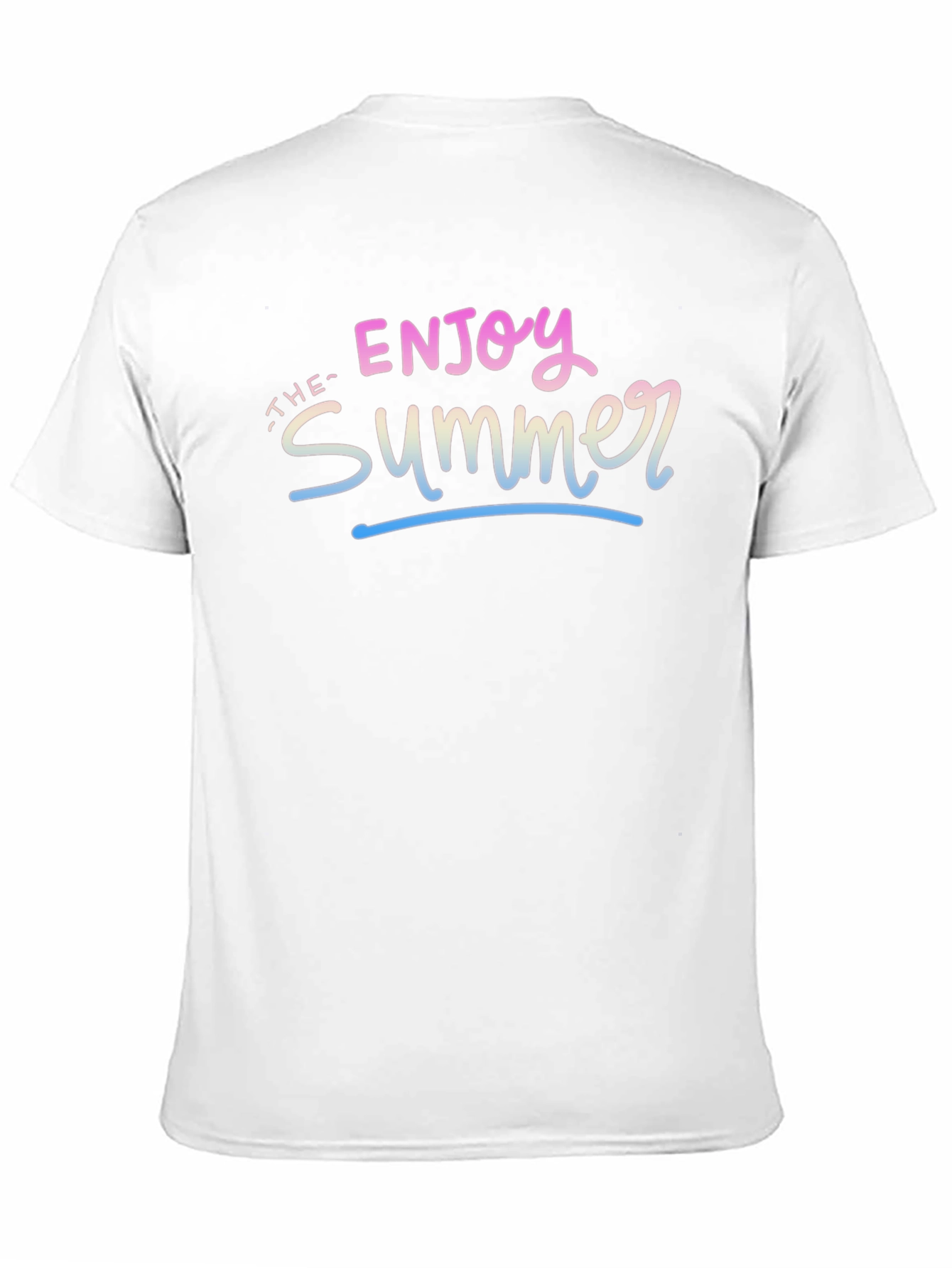 Enjoy the Summer Graphic Tee - Black Casual T-Shirt