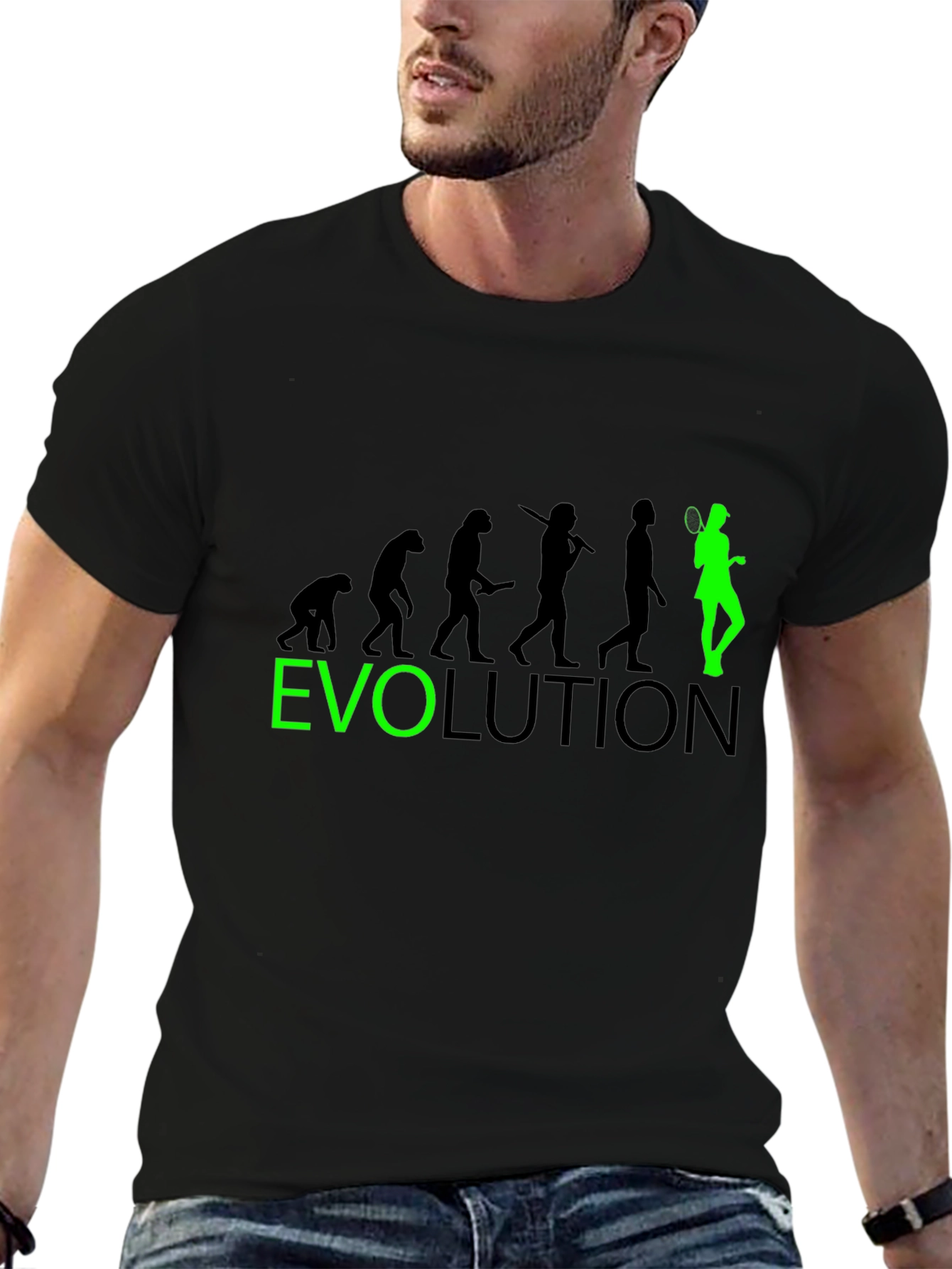 Evolution of Tennis Graphic Tee