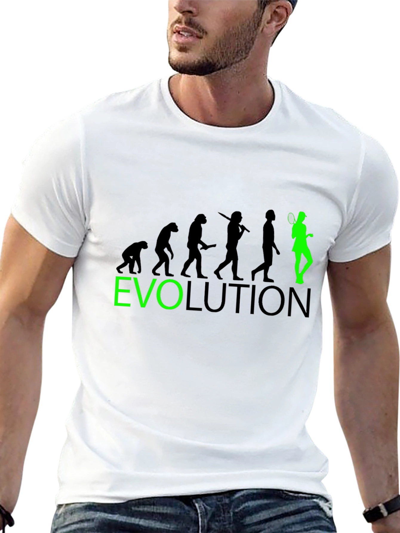 Evolution of Tennis Graphic Tee