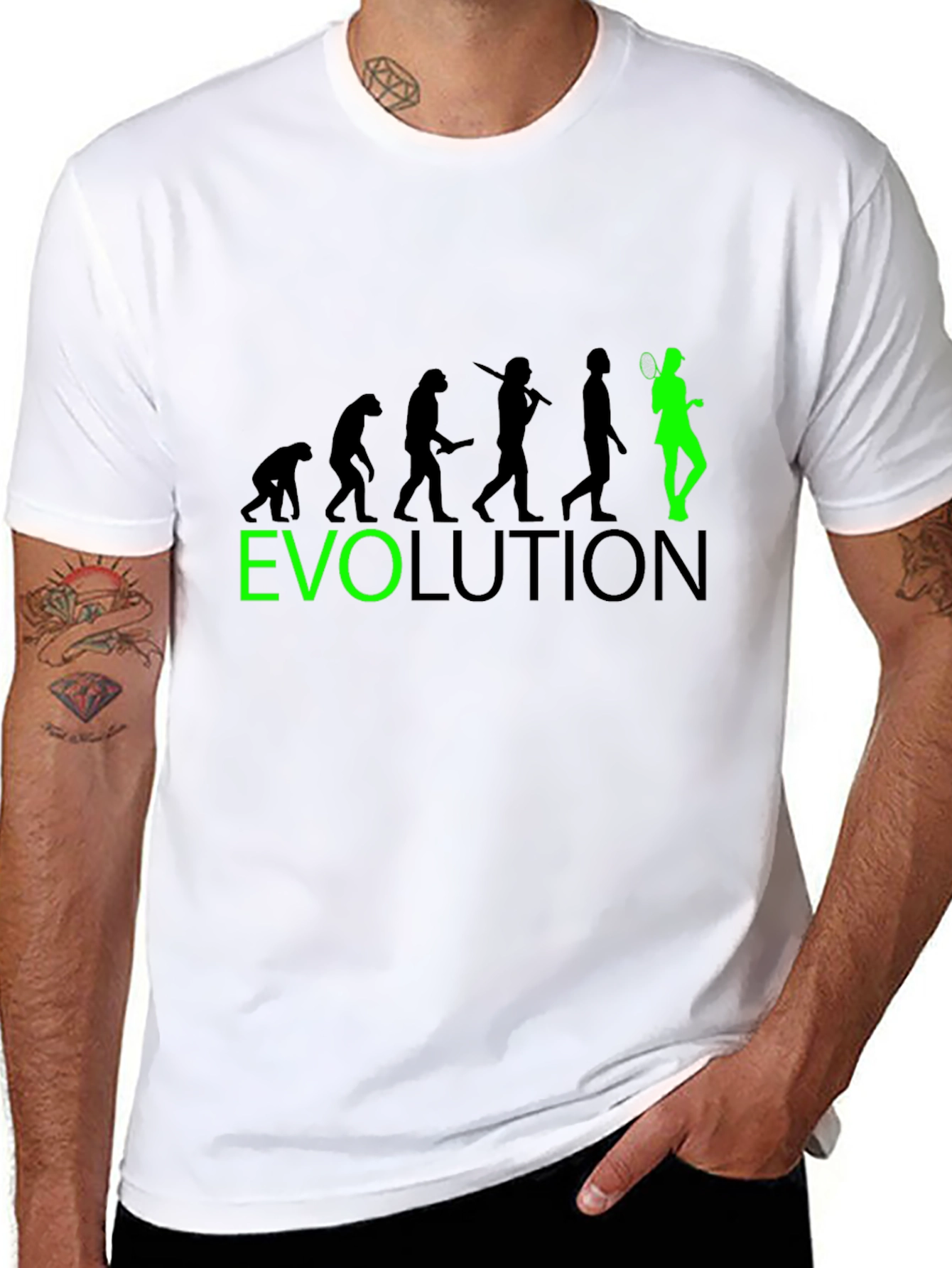 Evolution of Tennis Graphic Tee