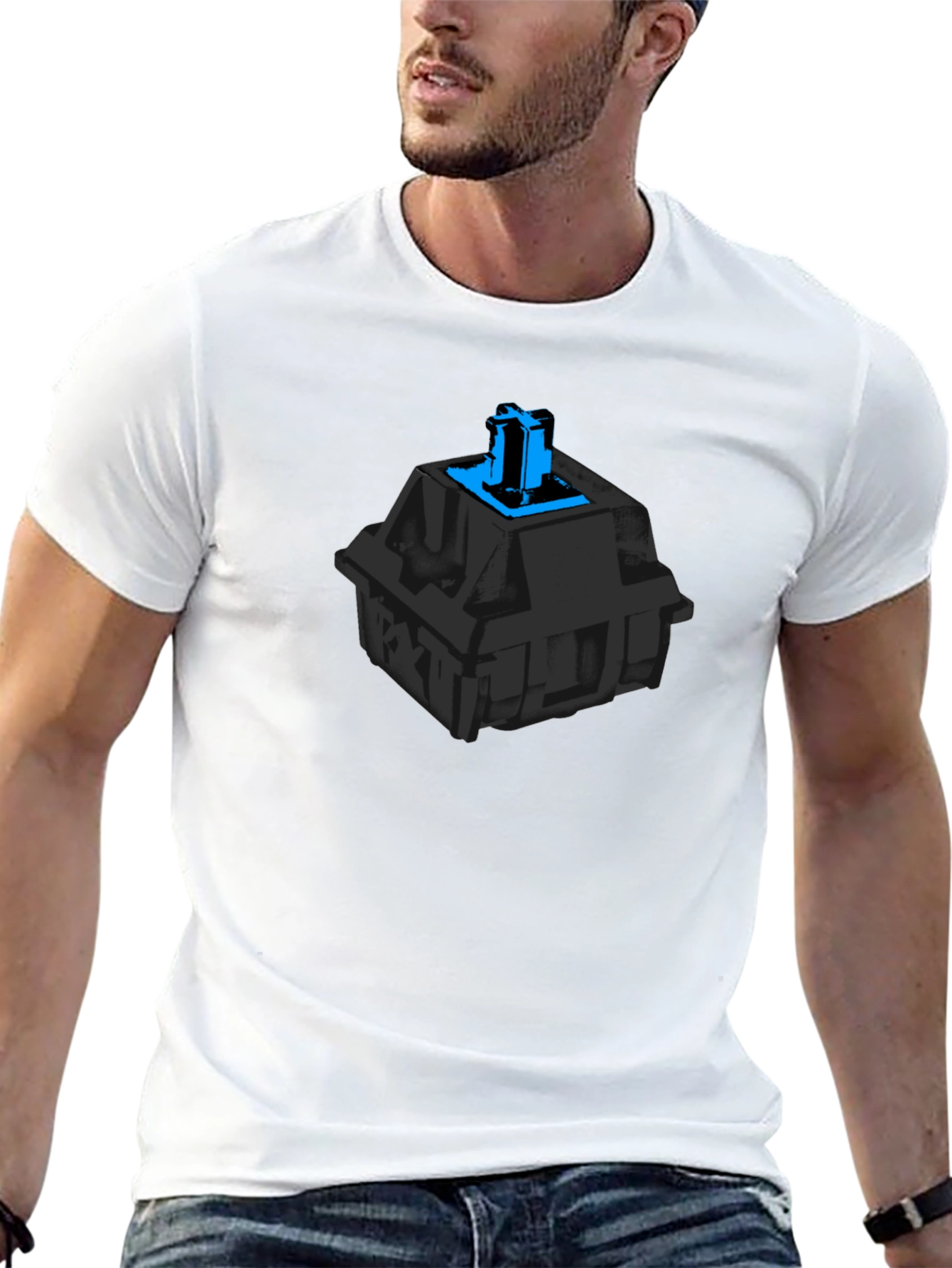 Mechanical Keyboard Switch Graphic Tee - Black