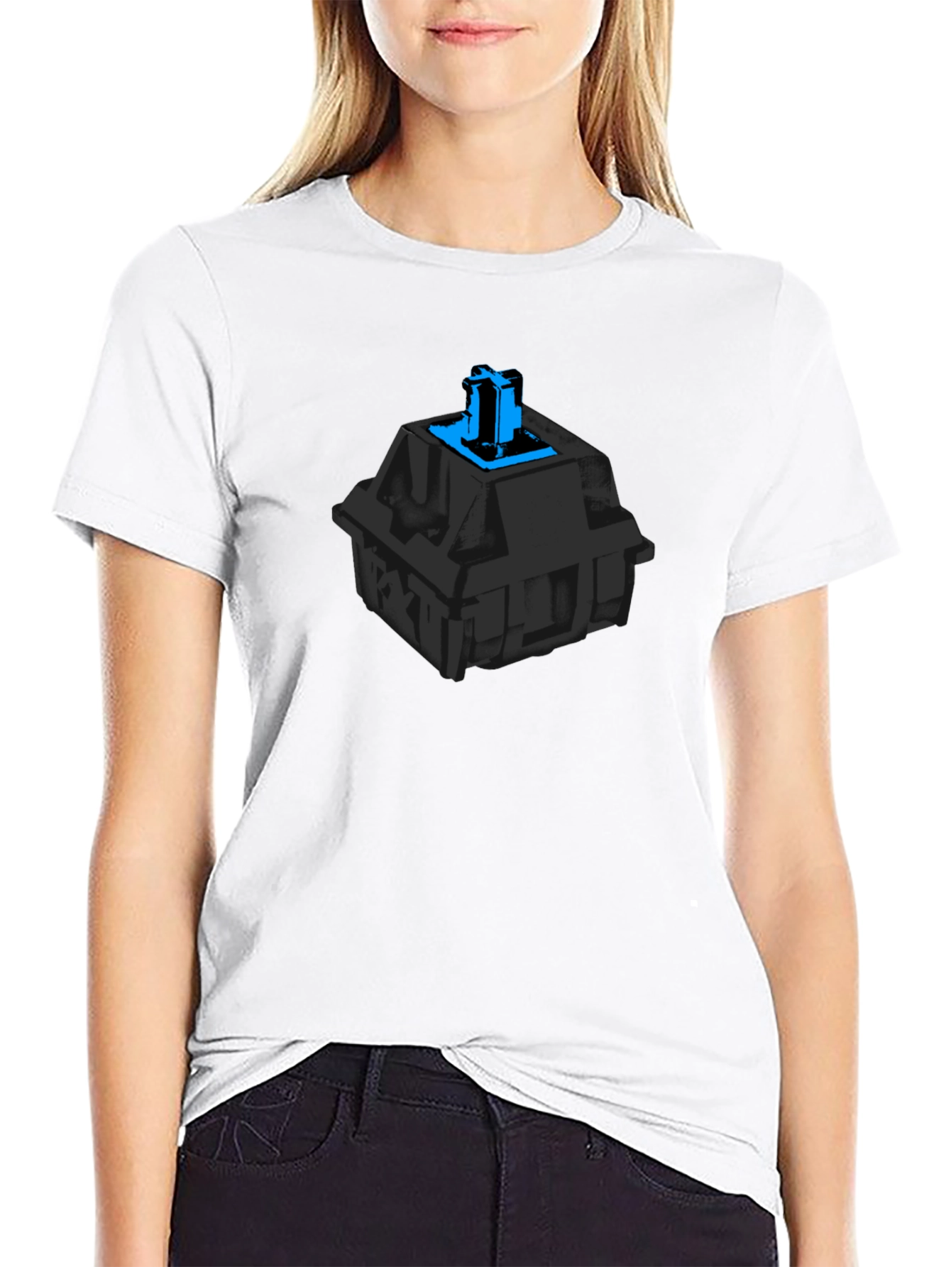 Mechanical Keyboard Switch Graphic Tee - Black