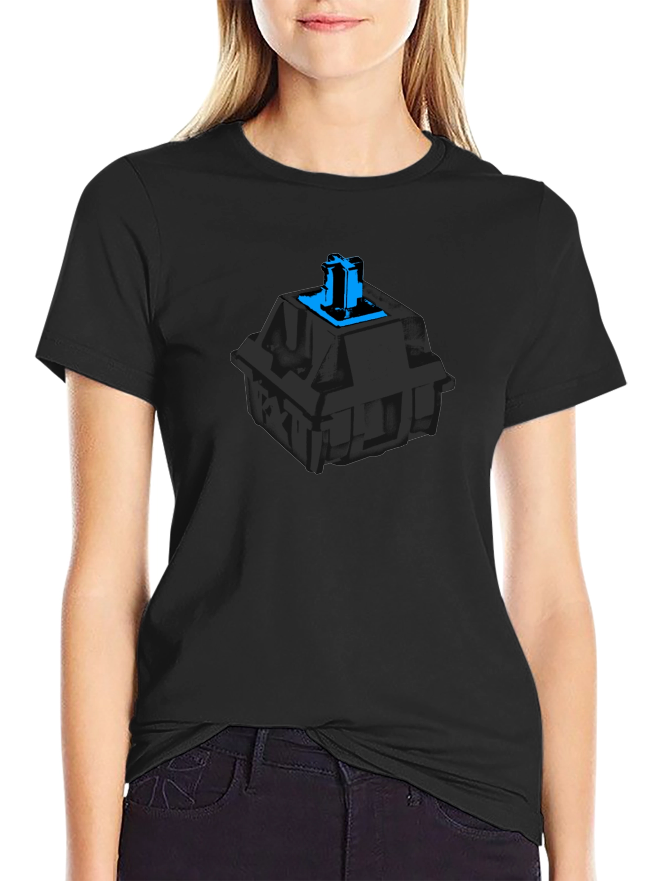Mechanical Keyboard Switch Graphic Tee - Black