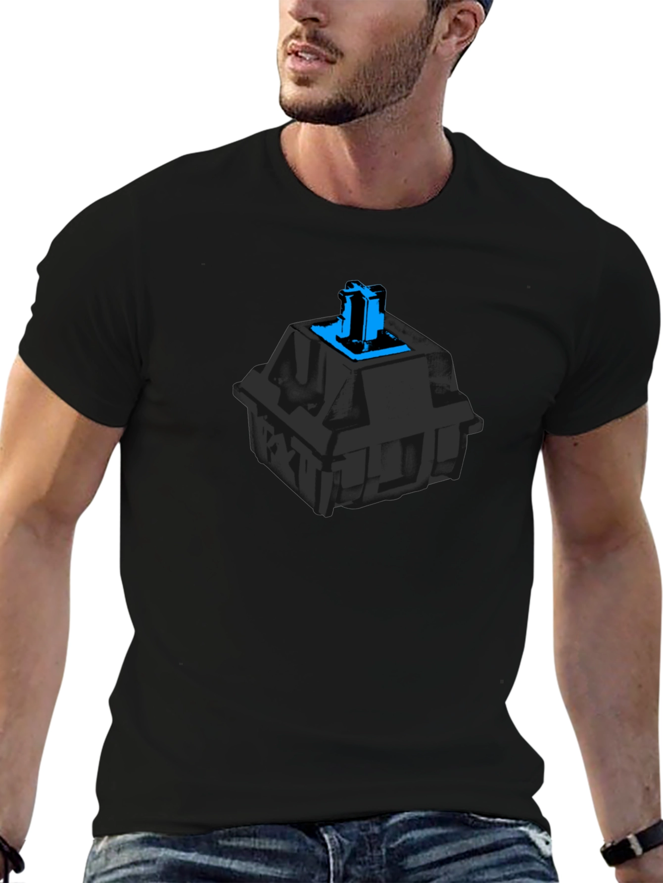 Mechanical Keyboard Switch Graphic Tee - Black