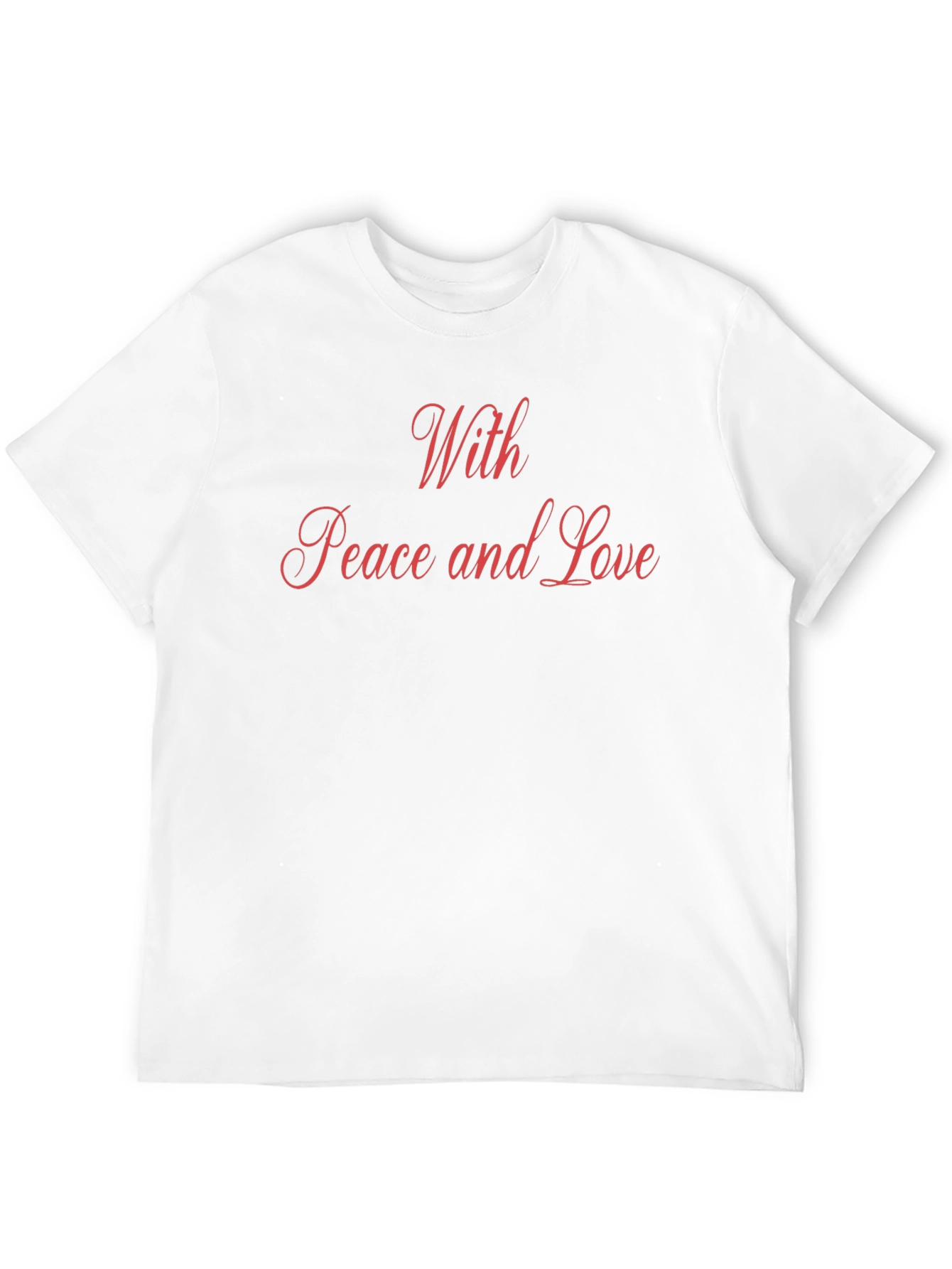 Peace and Love Black T-Shirt