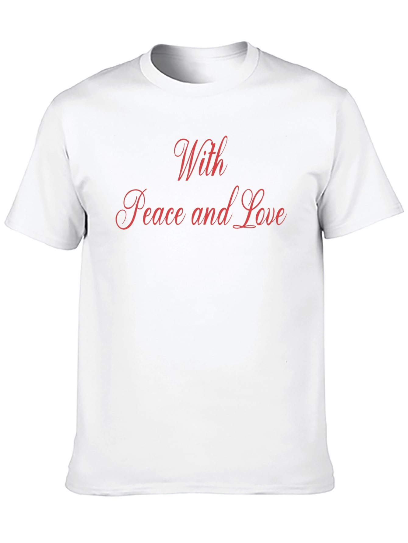 Peace and Love Black T-Shirt