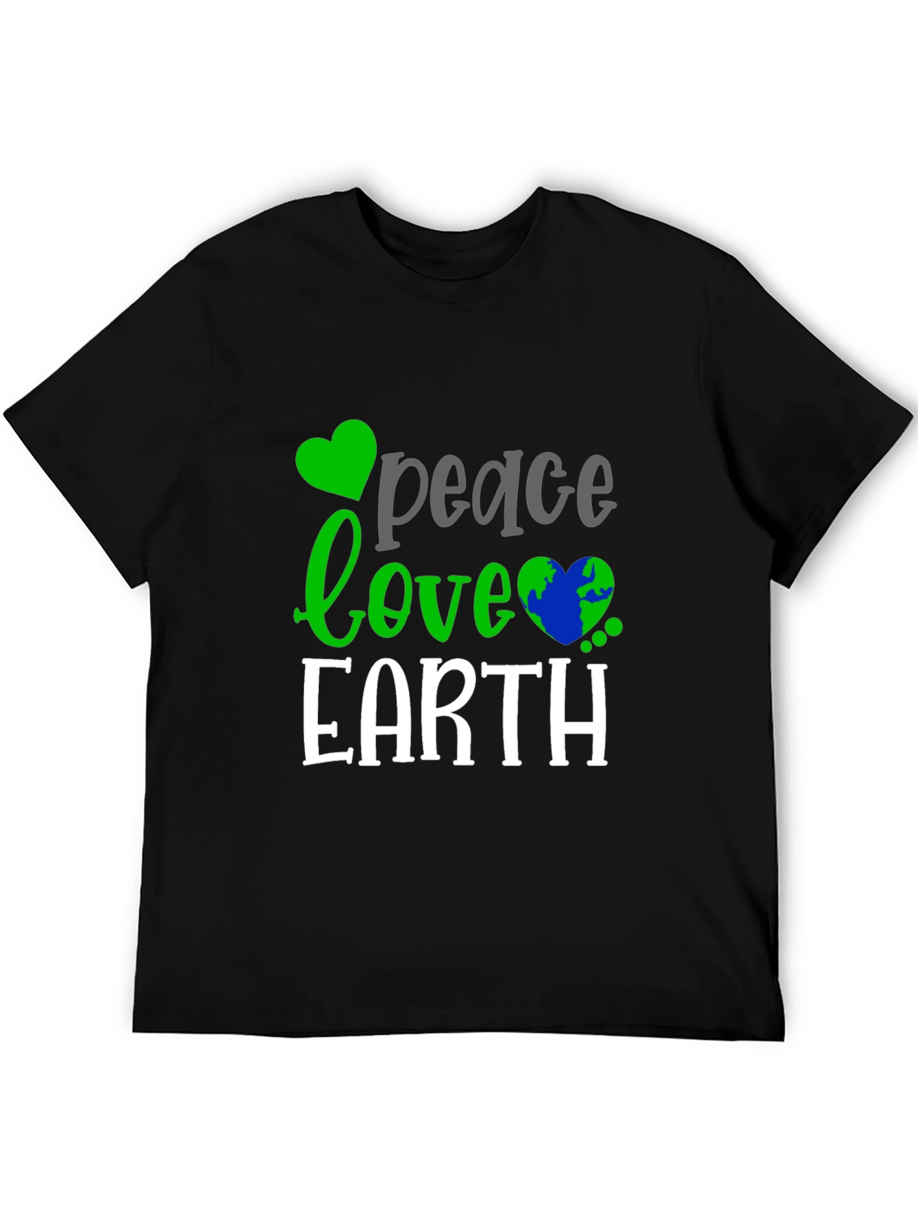 Peace Love Earth T-Shirt - Eco-Friendly Design