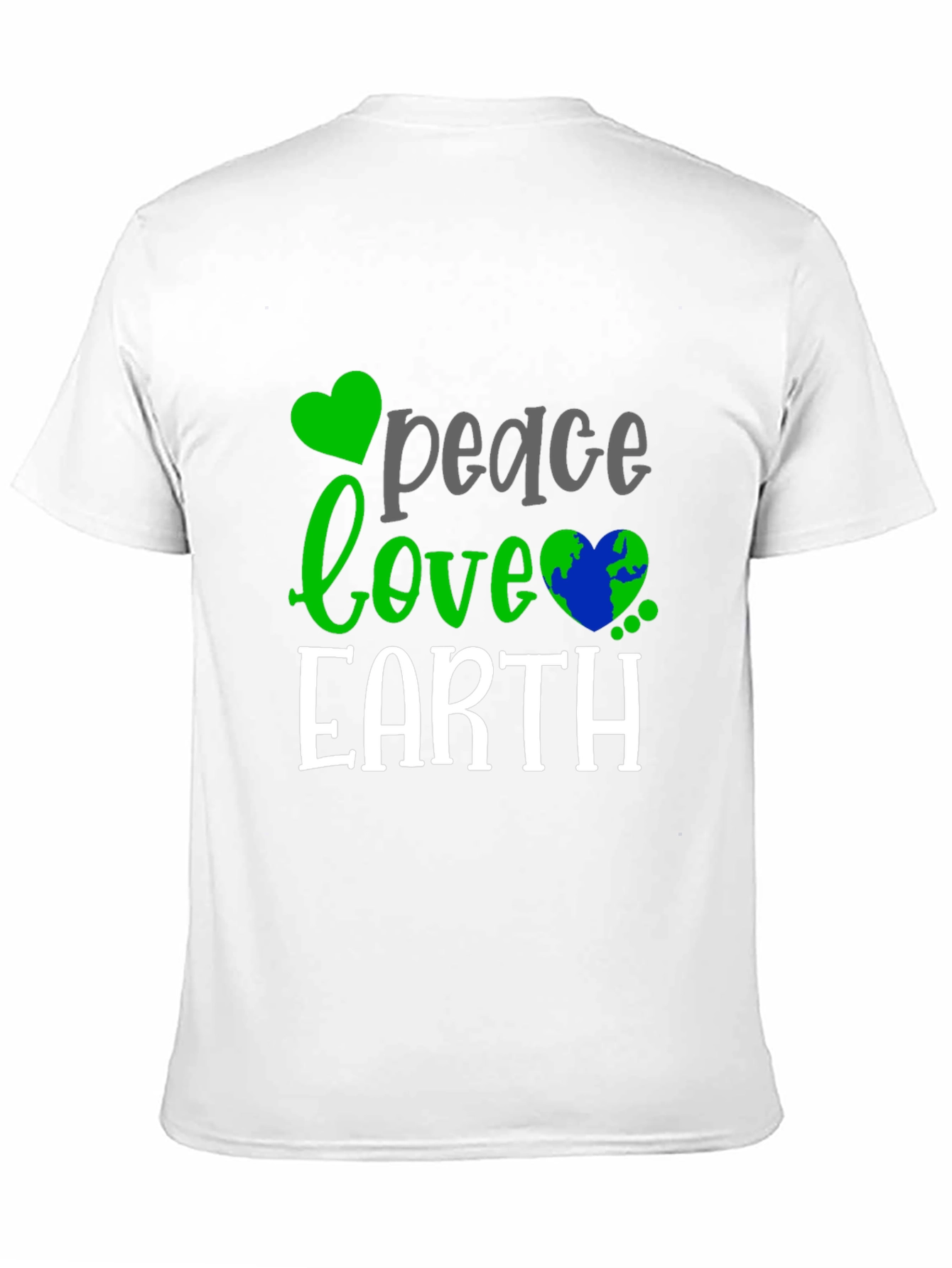 Peace Love Earth T-Shirt - Eco-Friendly Design