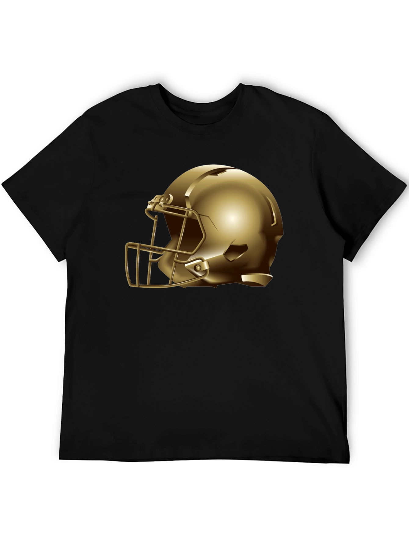 Gold Helmet Graphic Tee - Football Fan Apparel